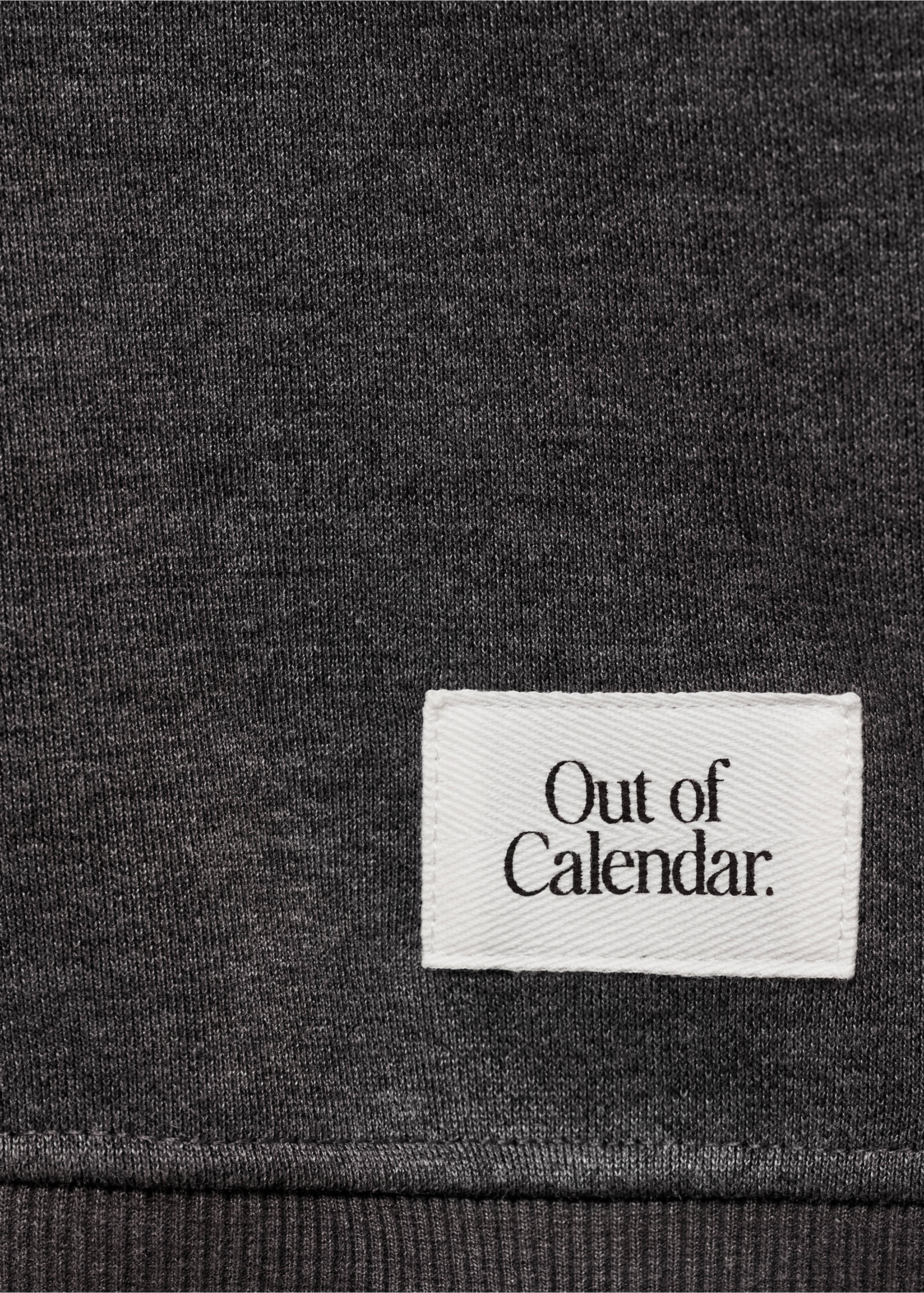 Hoodie mit Zip-Kragen - Detail des Artikels 0, Mittelgrau meliert. Ref: 87040603-00.