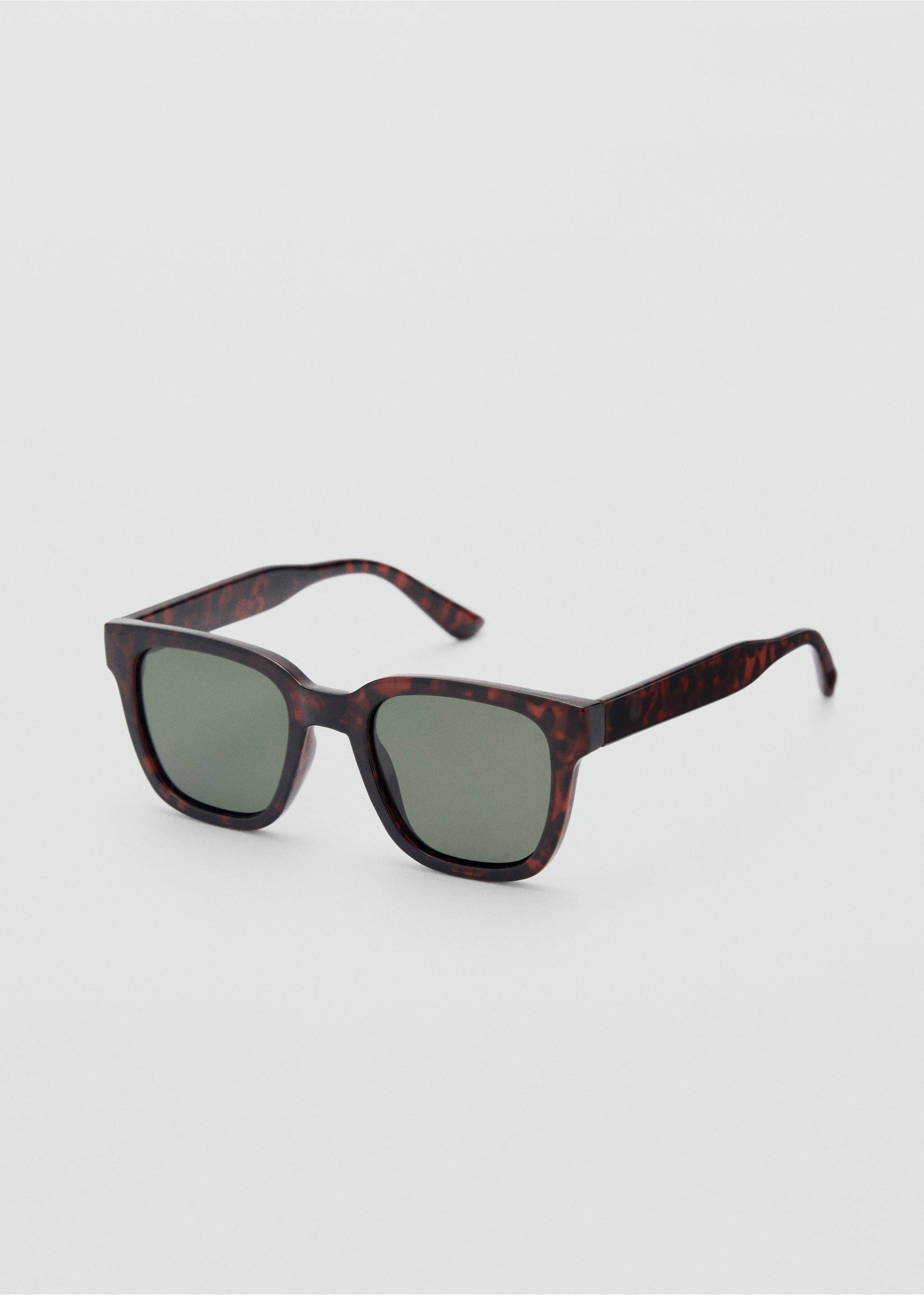Gafas de sol polarizadas rectangulares - Plano medio, Chocolate. Ref: 87040607-00.
