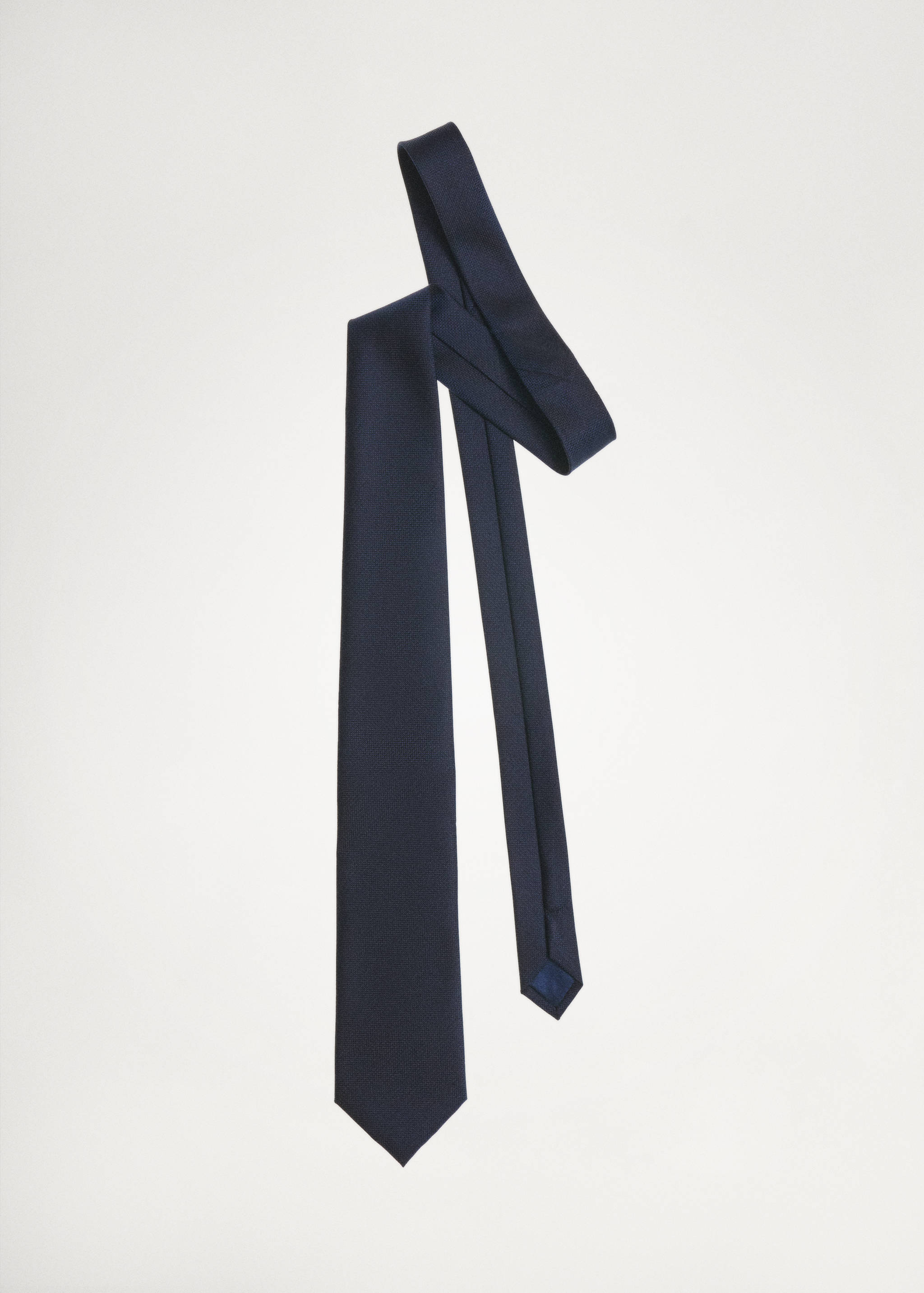 Unifarbene Krawatte mit Mikrostruktur - Detail des Artikels 9