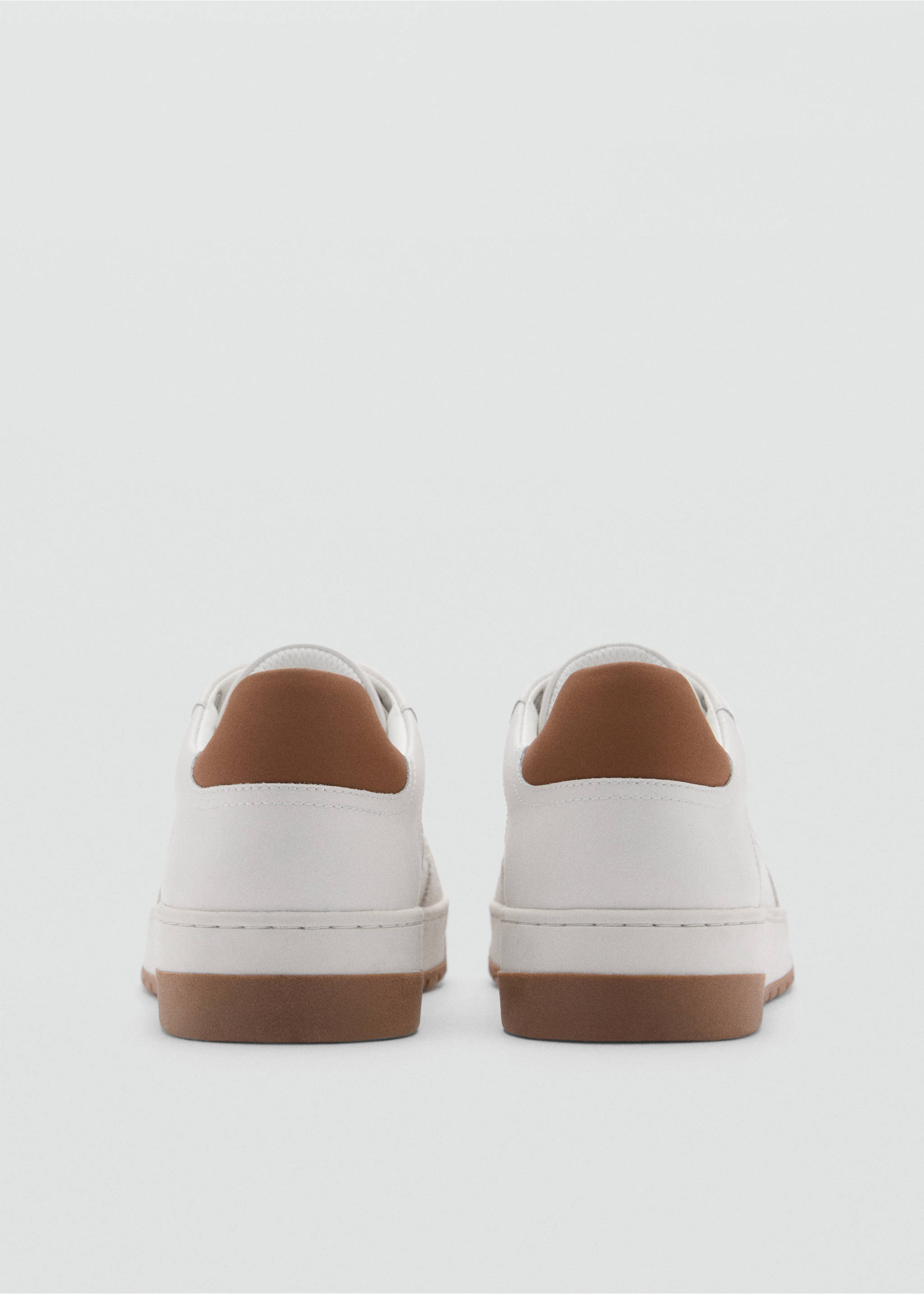 Kombinierter Leder-Sneaker - Detail des Artikels 1, Weiß. Ref: 87040613-00.