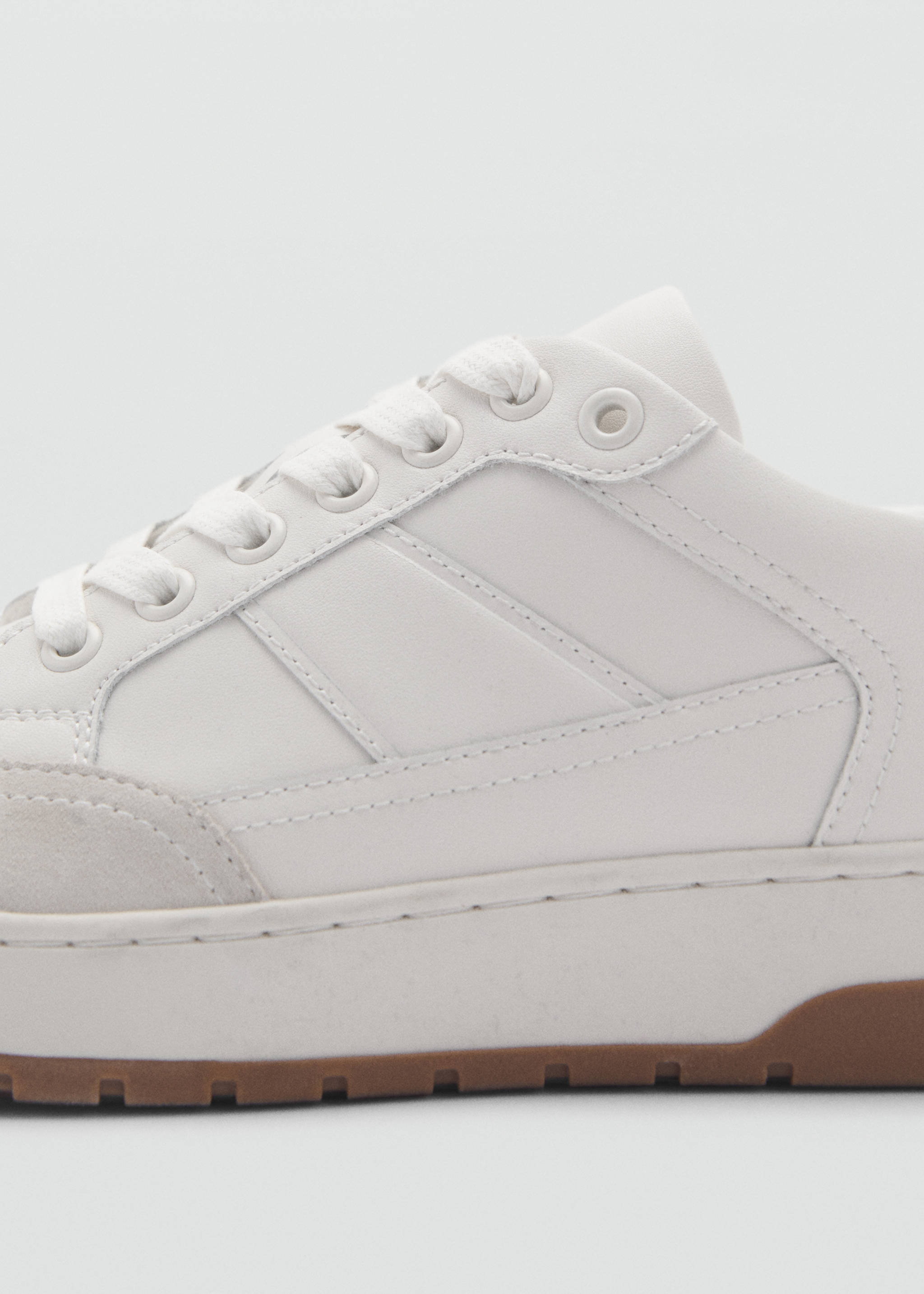 Combined leather trainers - Details of the article 3