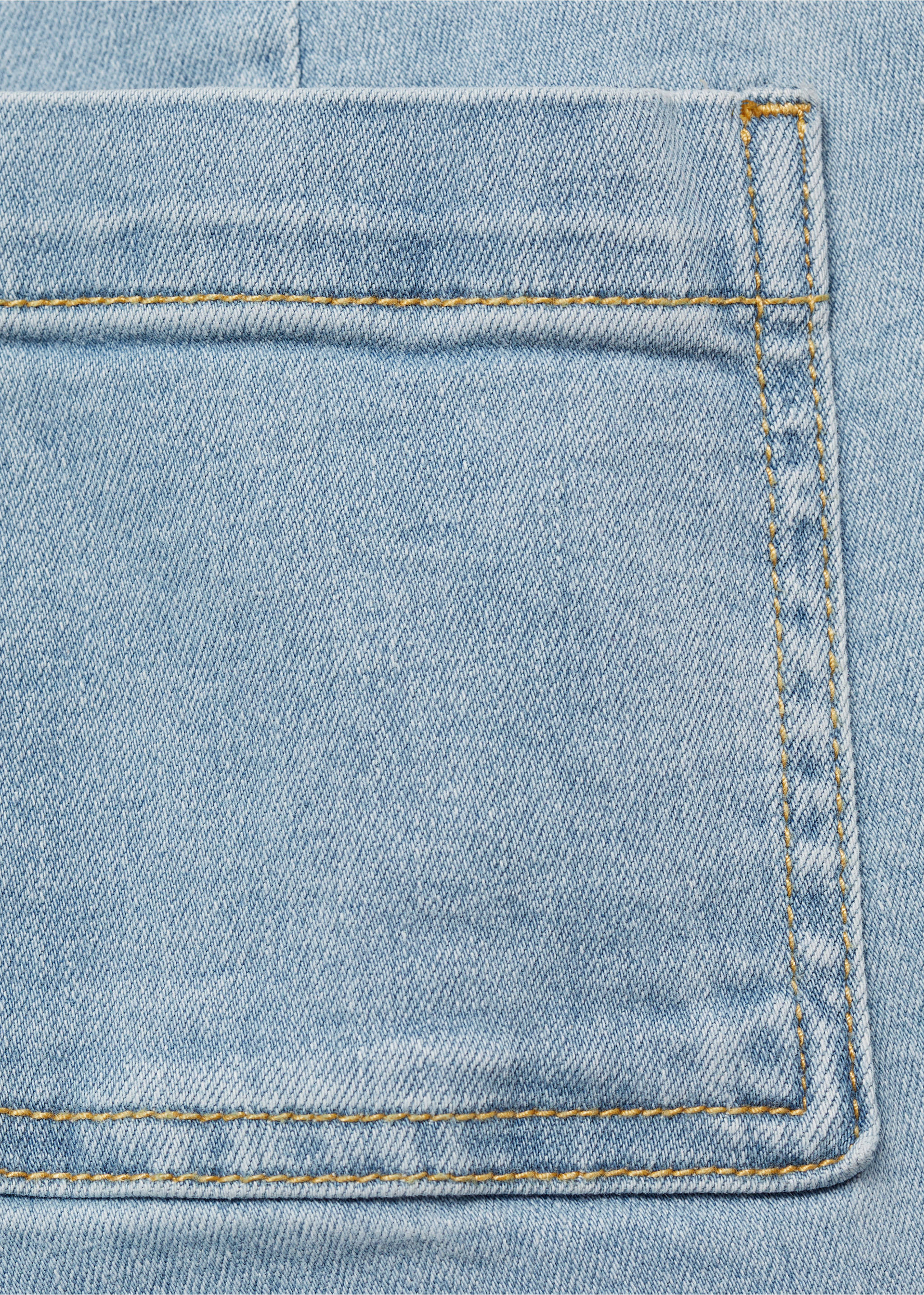 Frayed hem culotte jeans - Details of the article 0, Light Blue. Ref: 87040614-00.