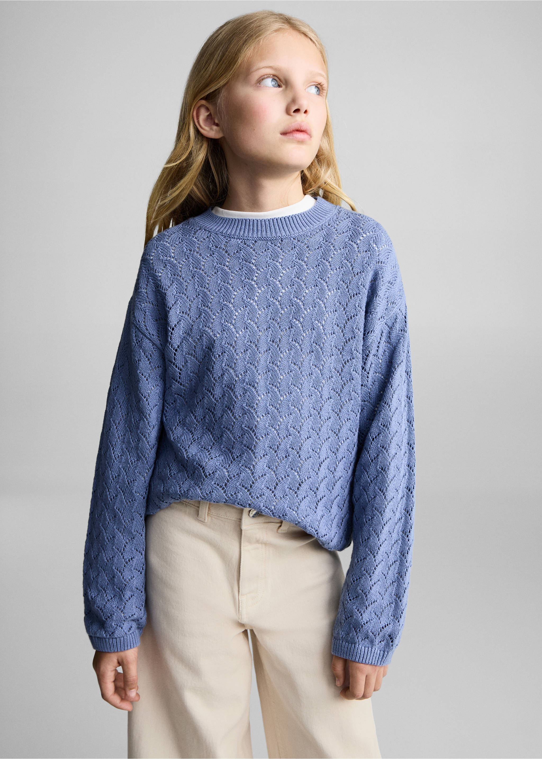 Culotte-Jeans - Detail des Artikels 1, Sandfarben. Ref: 87040615-00.