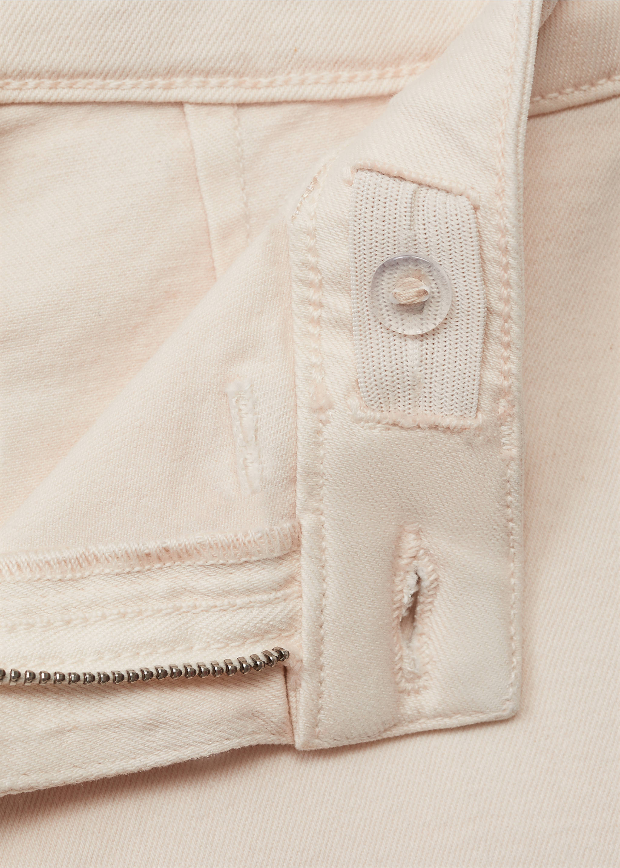 Culotte-Jeans - Detail des Artikels 8, Sandfarben. Ref: 87040615-00.