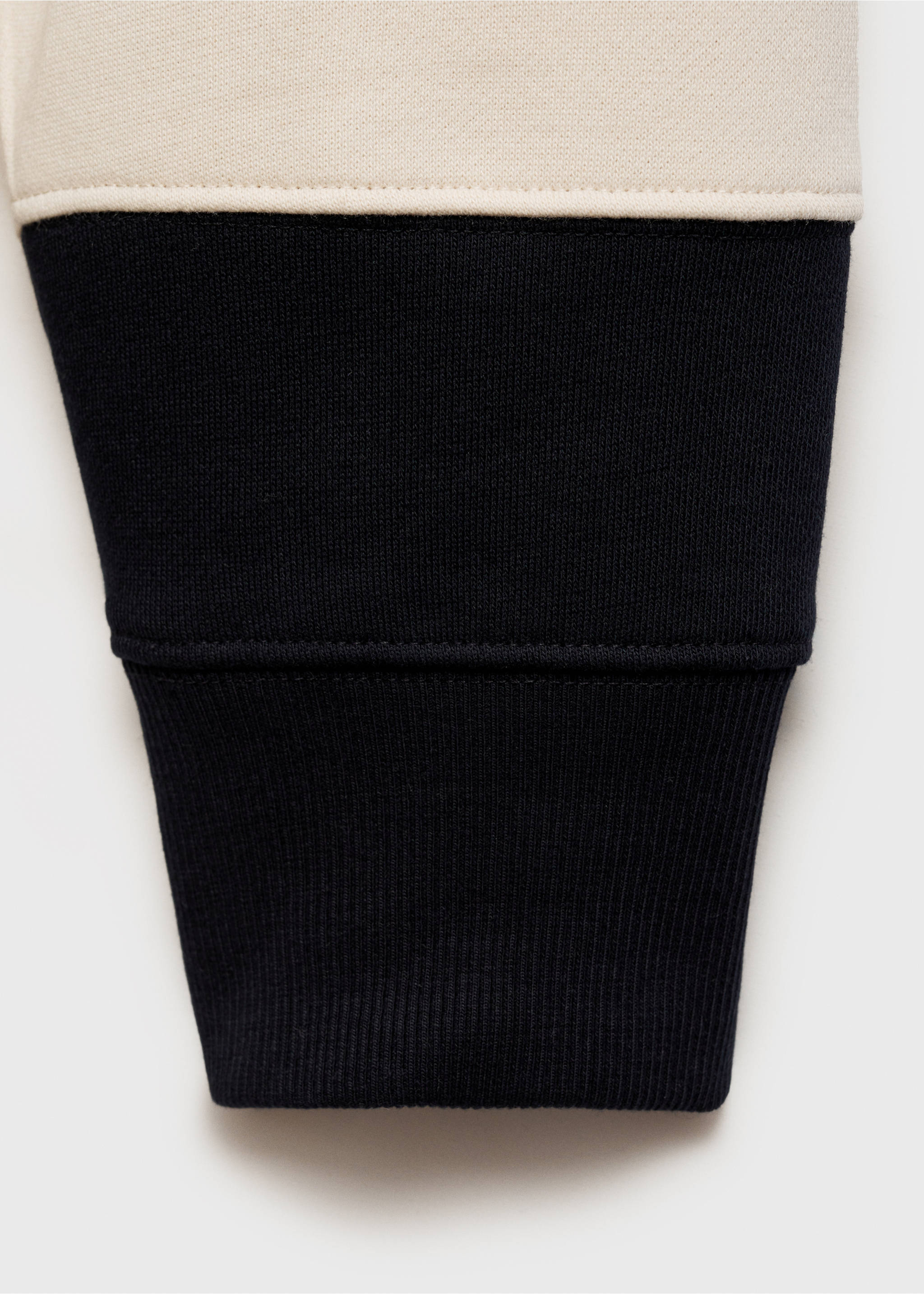 Sweatshirt i bomull tenniskrage ränder - Detaljer om artikeln 0, Navy blå. Ref: 87040616-00.