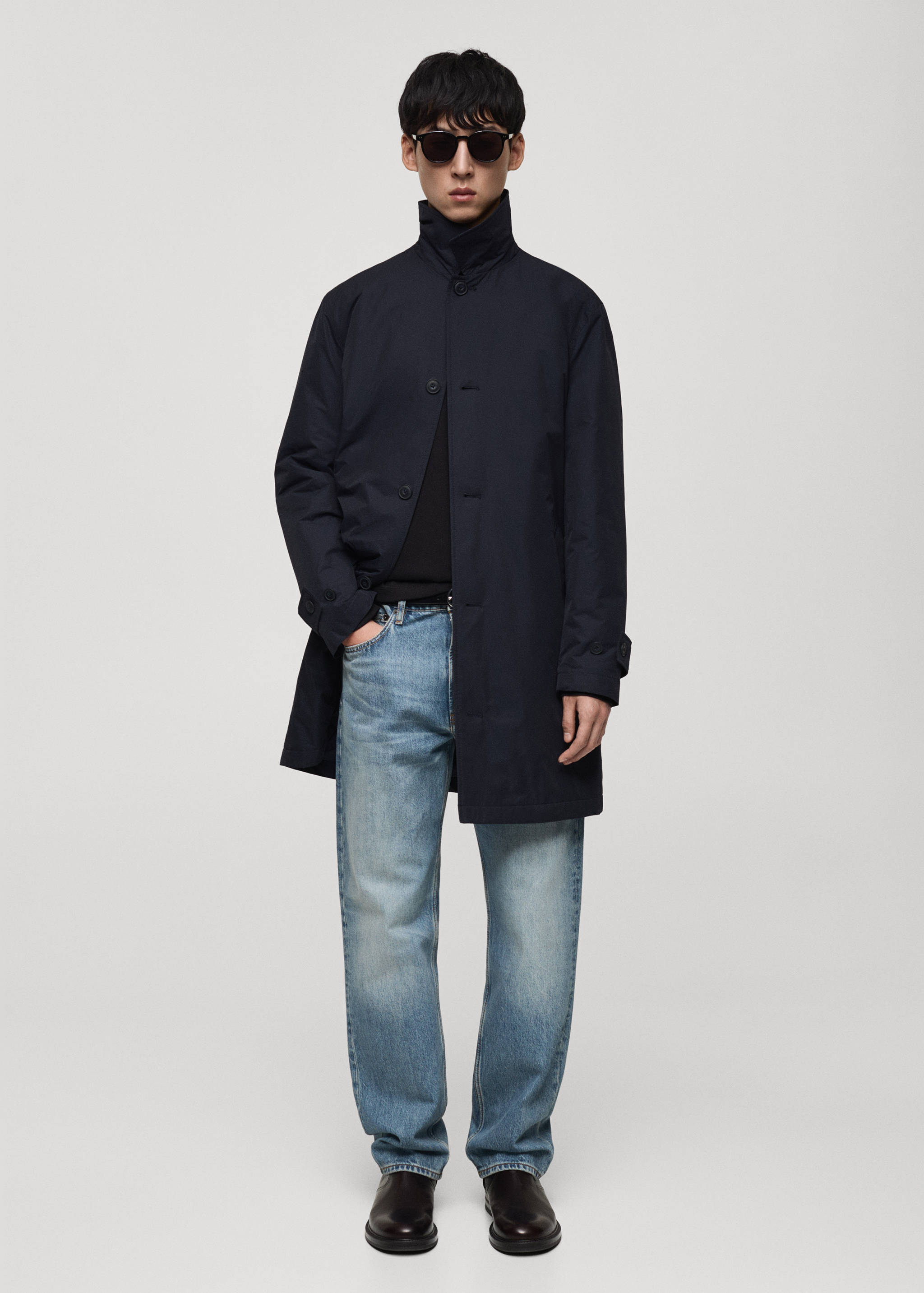 Jean Moby straight-fit usé - Plan général