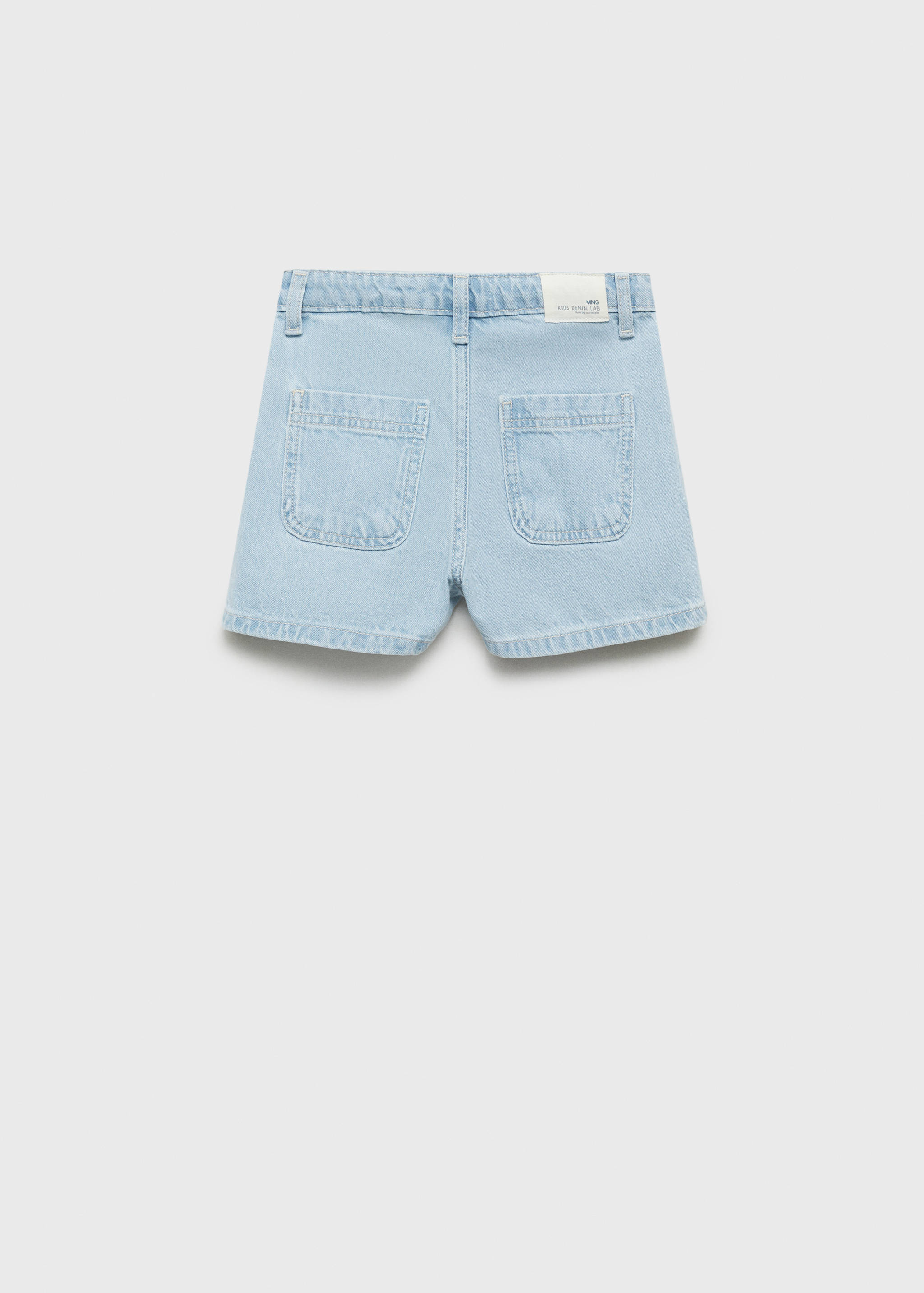 Denim shorts met zakken - Achterkant van het artikel