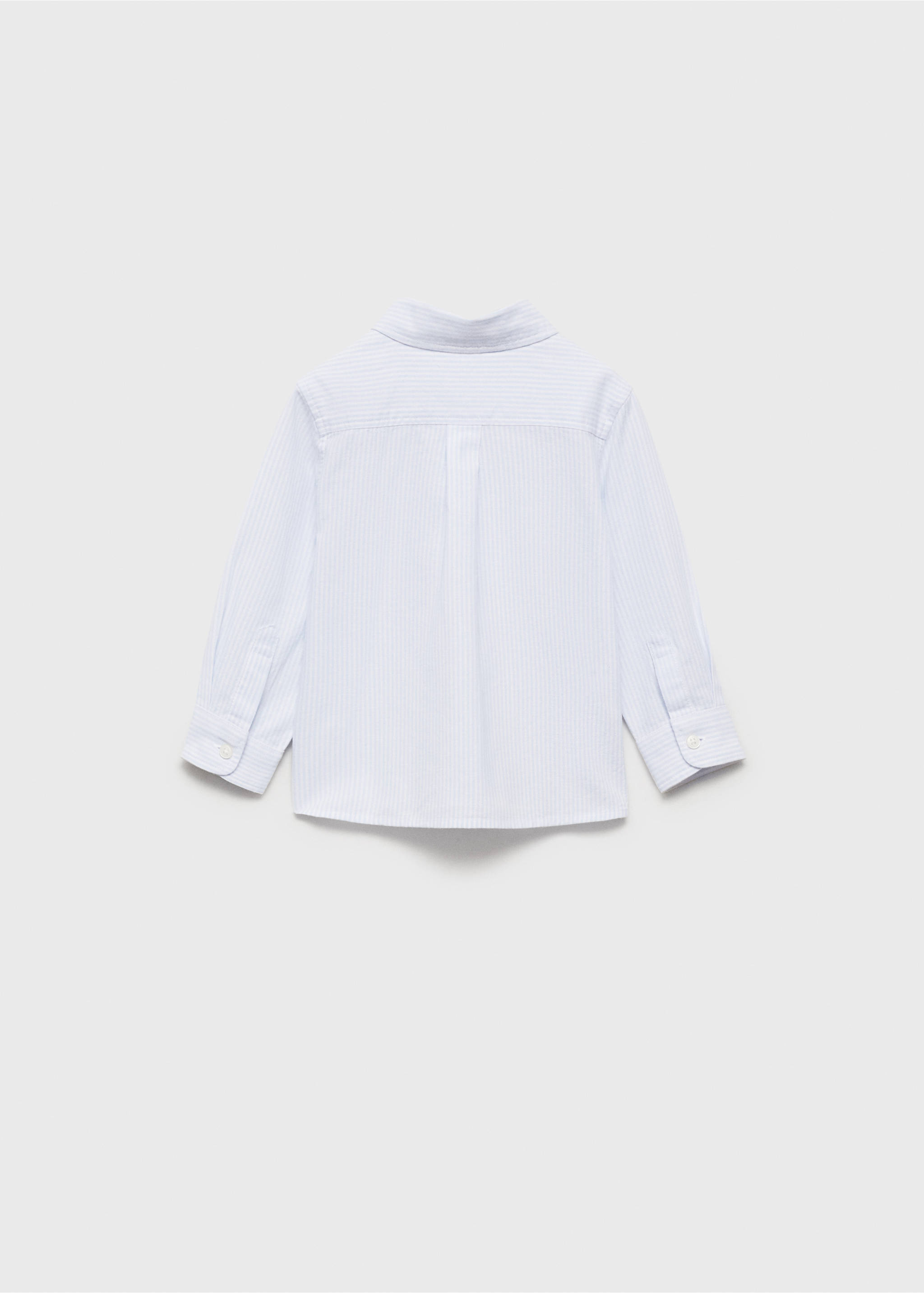 Πουκάμισο Oxford ριγέ - Πίσω όψη προϊόντος, Γαλάζιο. Ref: 87040623-00.