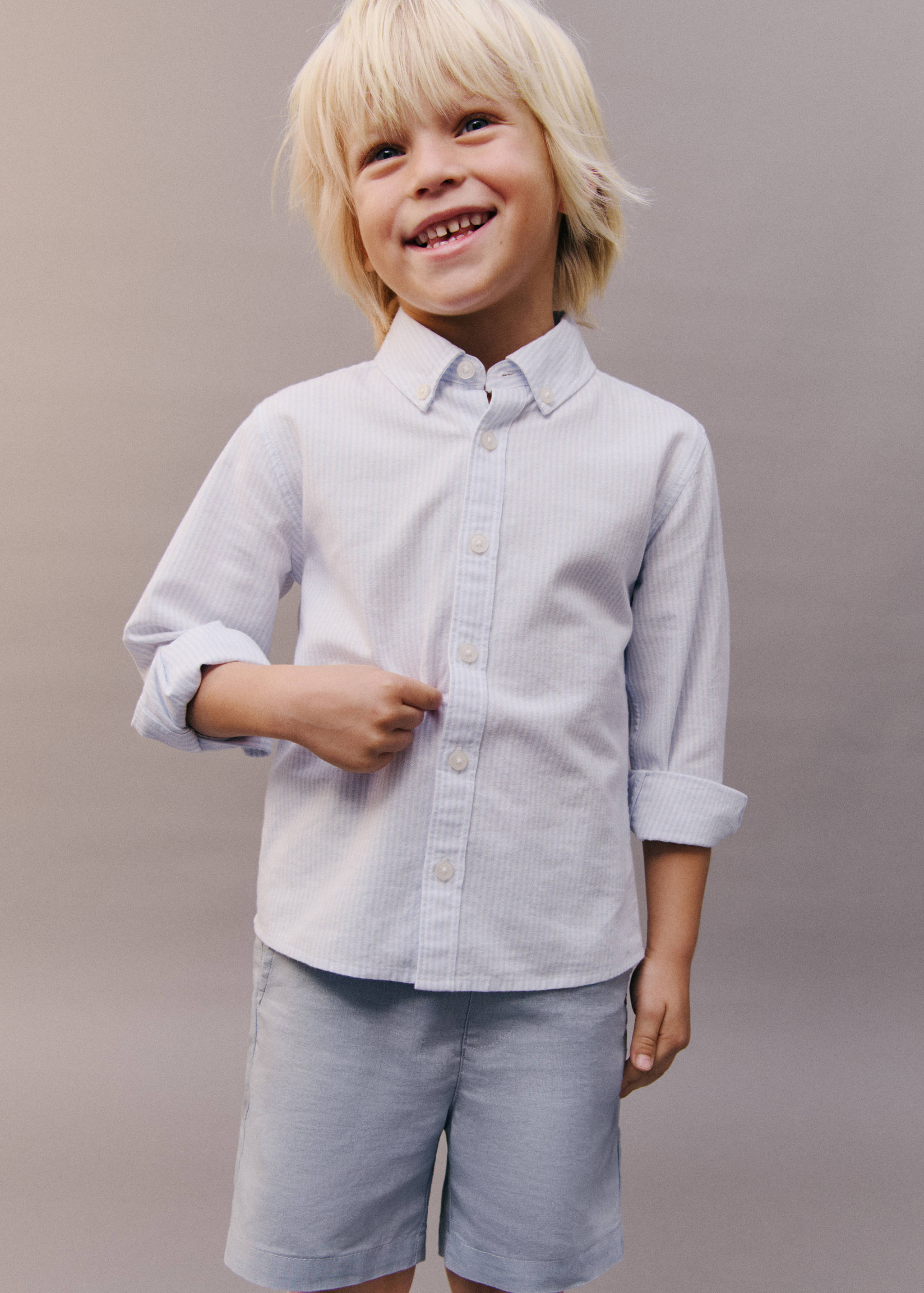 Πουκάμισο Oxford ριγέ - Λεπτομέρεια του προϊόντος 5