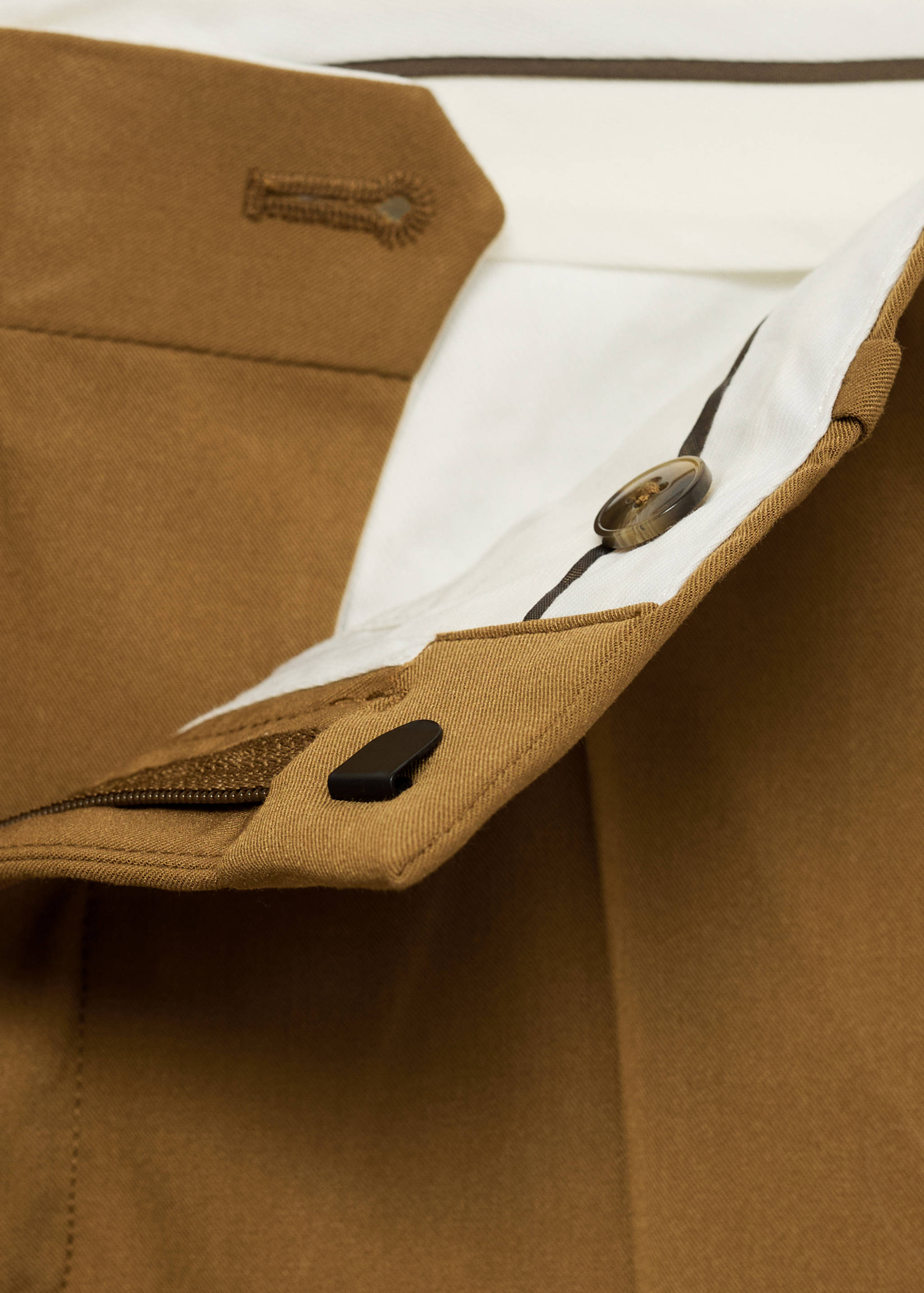 Super Slim Fit-Anzughose aus Stretchstoff - Detail des Artikels 0