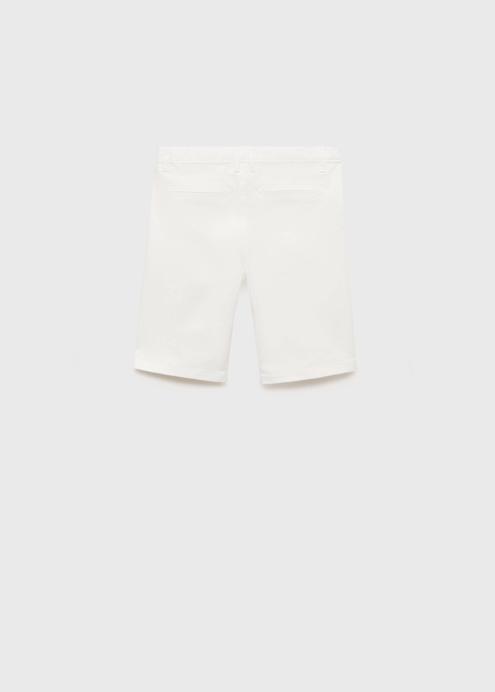 Slim-Fit-Bermudashorts im Chino-Stil aus Baumwolle - Rückseite des Artikels