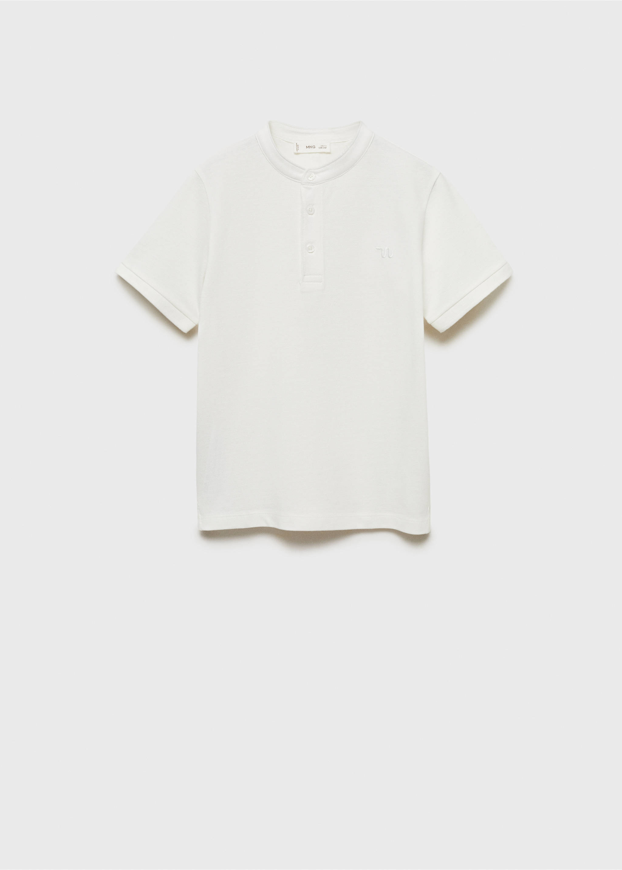 100% cotton polo shirt - Article without model, Off White. Ref: 87040631-00.
