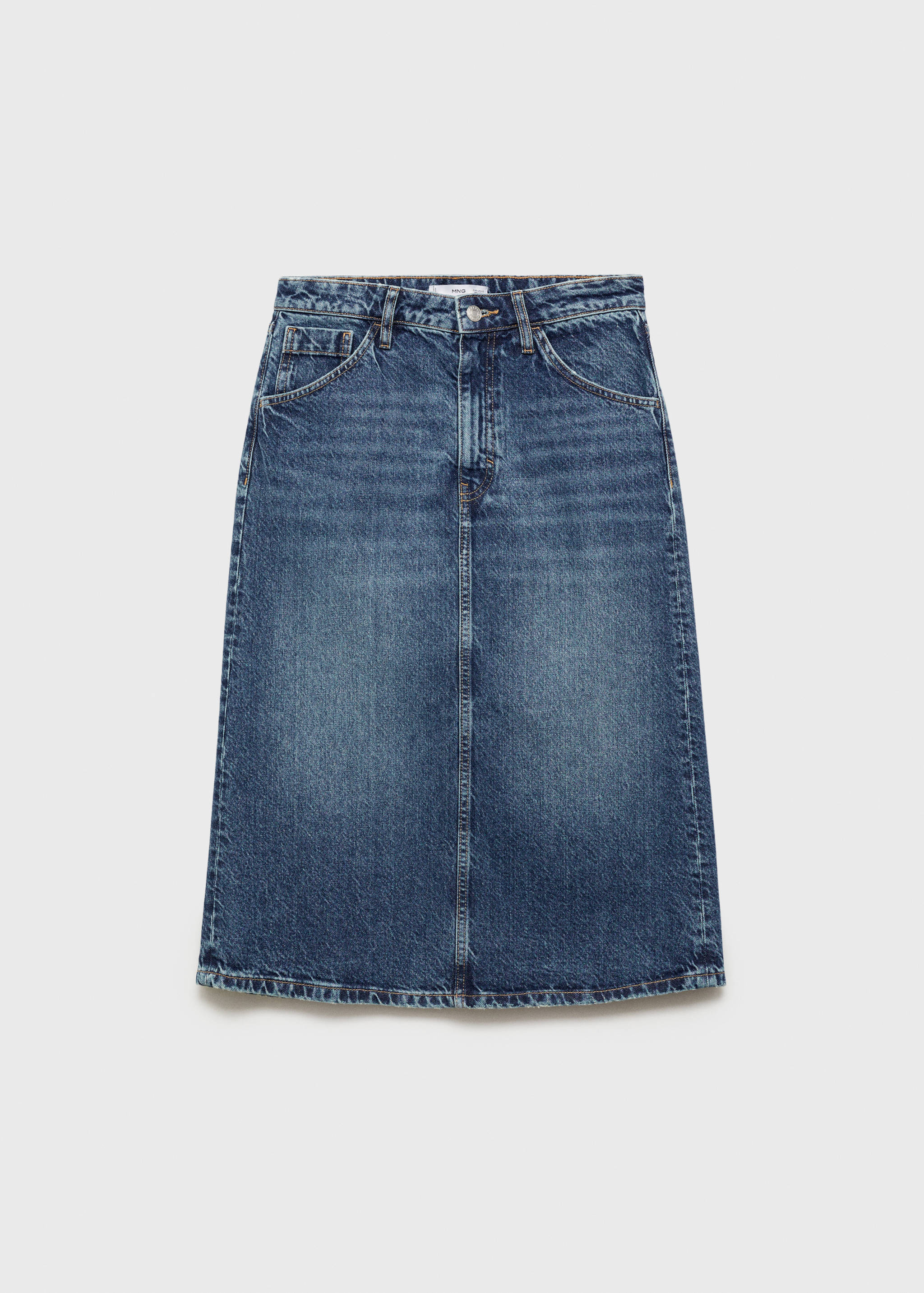 Fustă midi din denim - Articol fără model