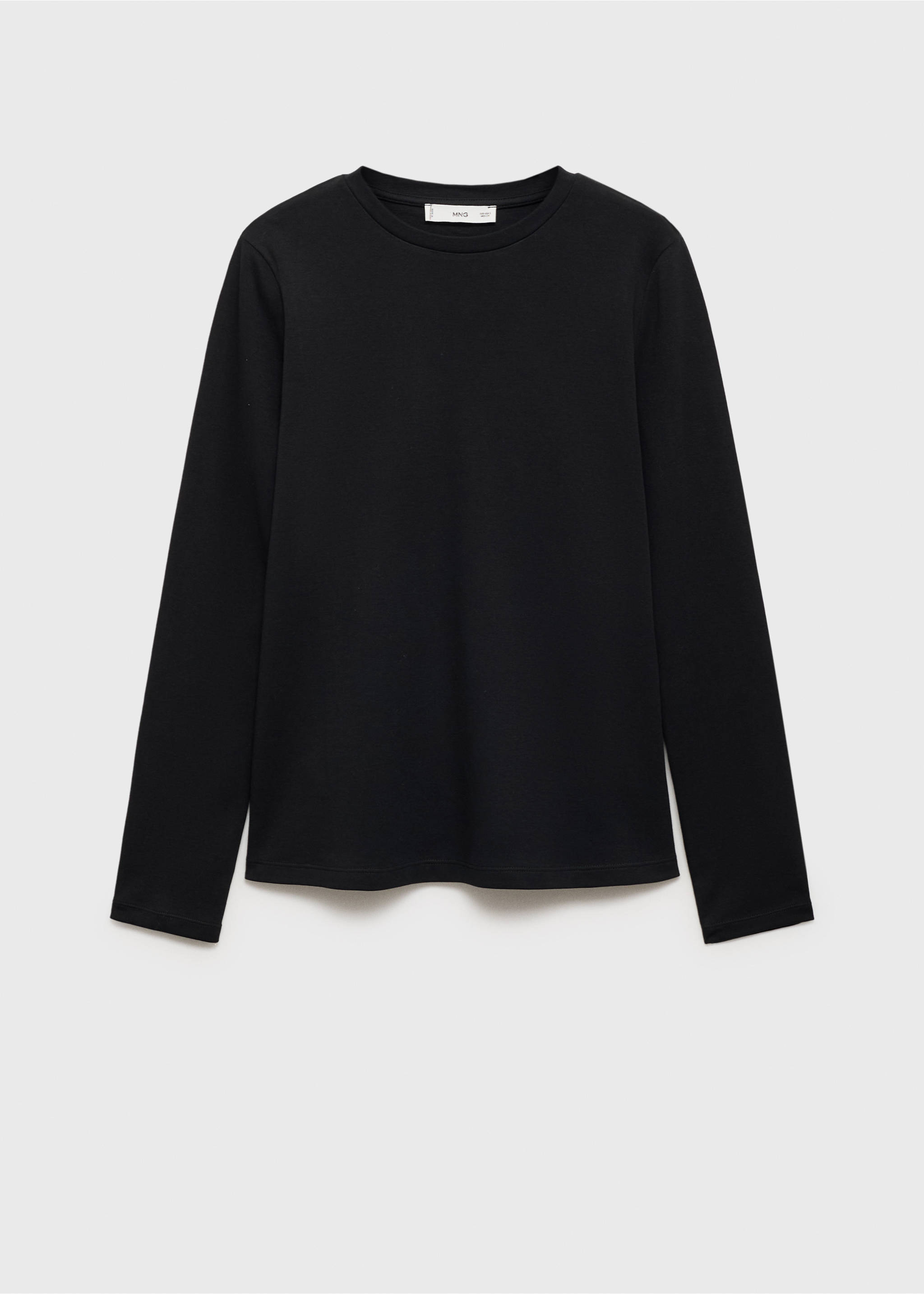 Cotton maternity t-shirt - Article without model, Black. Ref: 87040638-00.
