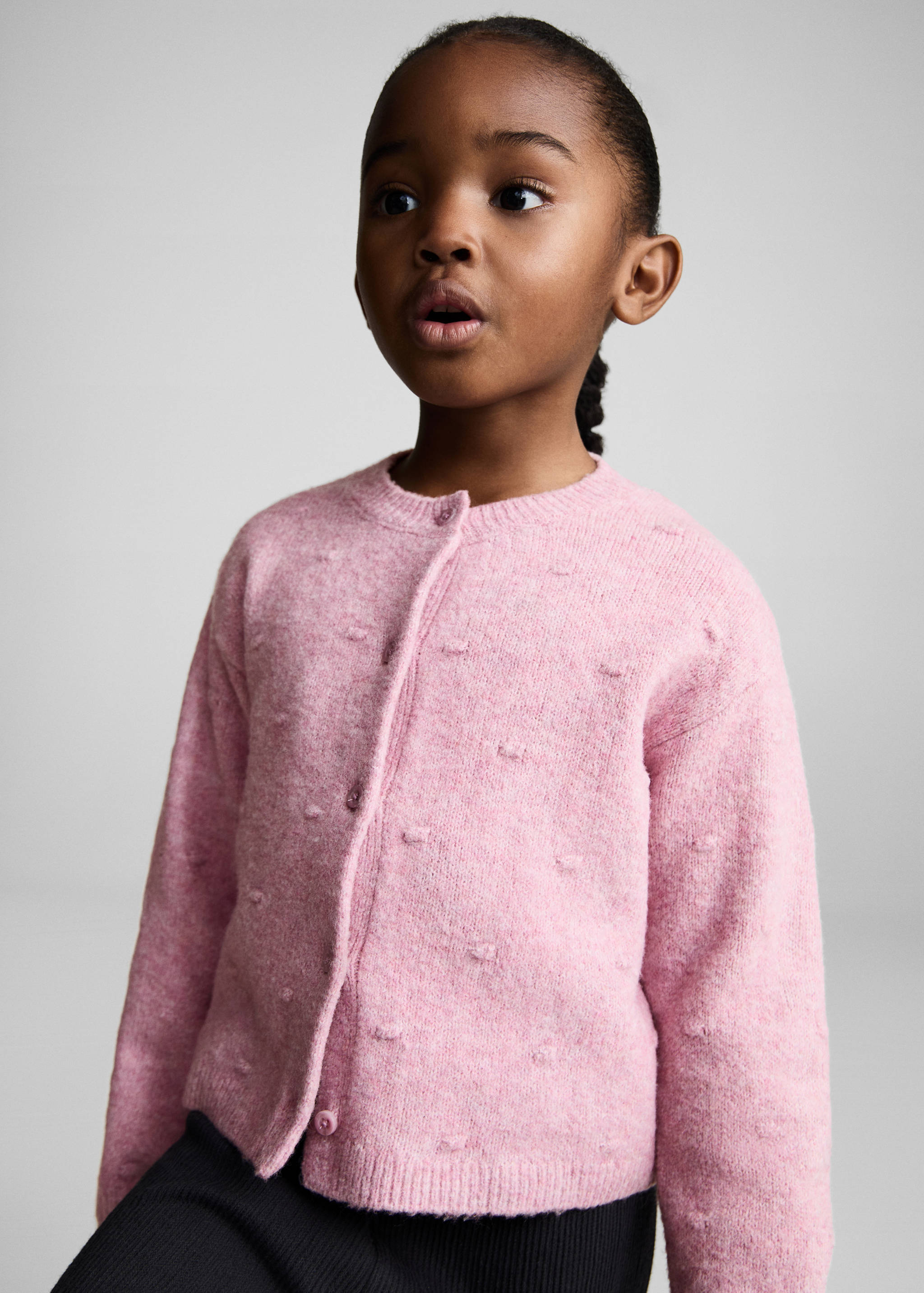 Knitted button cardigan - Medium plane