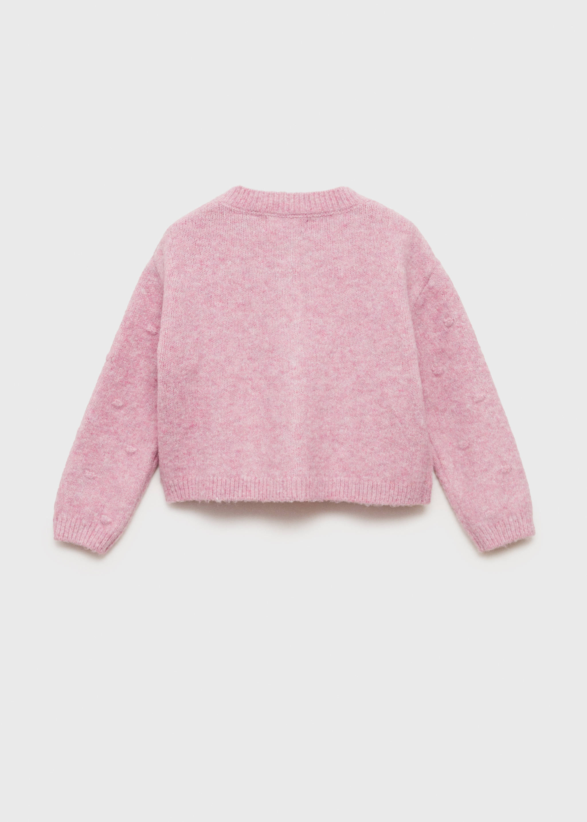 Knitted button cardigan - Reverse of the article