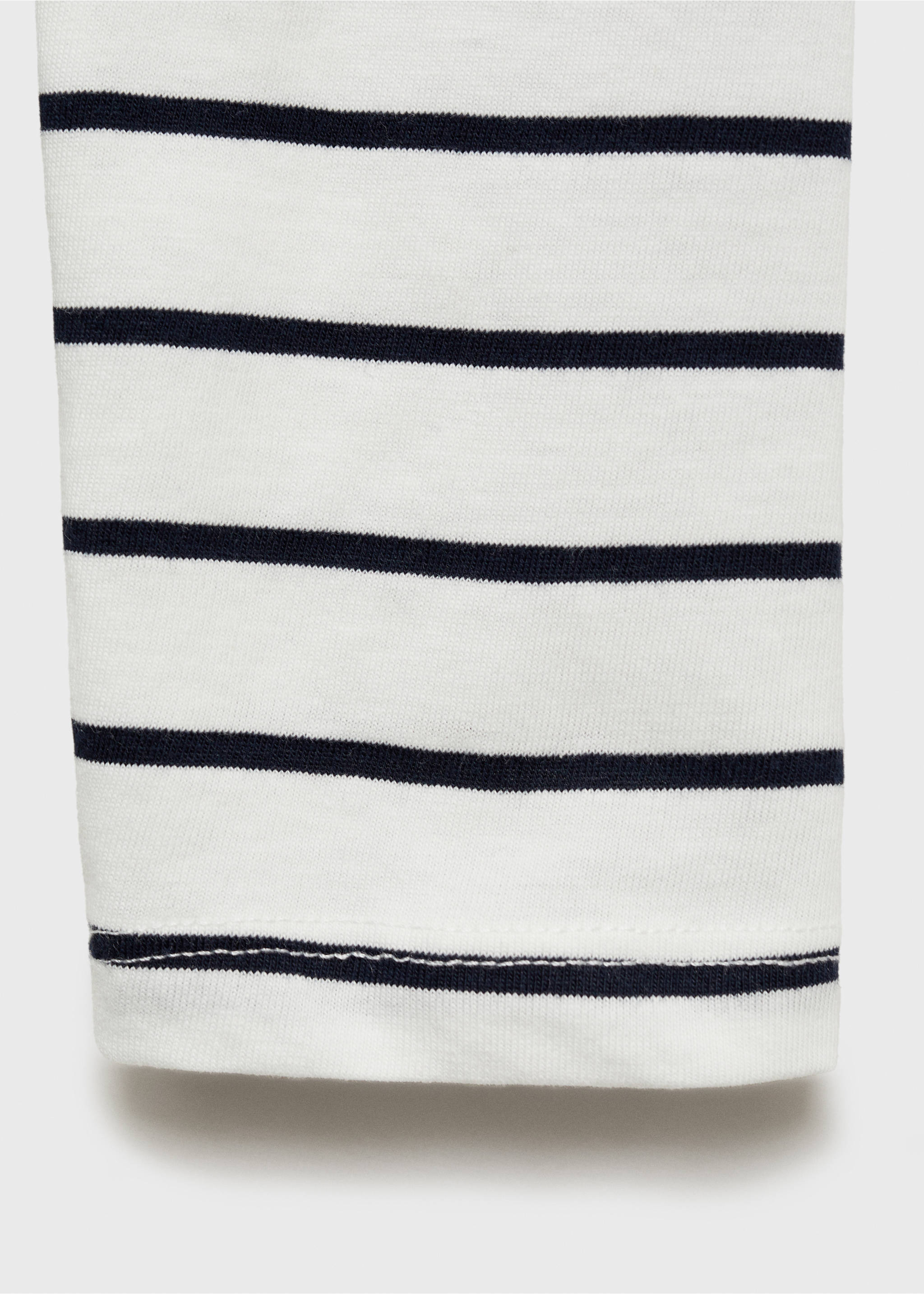 Striped cotton T-shirt - Details of the article 0, Off White. Ref: 87040641-00.