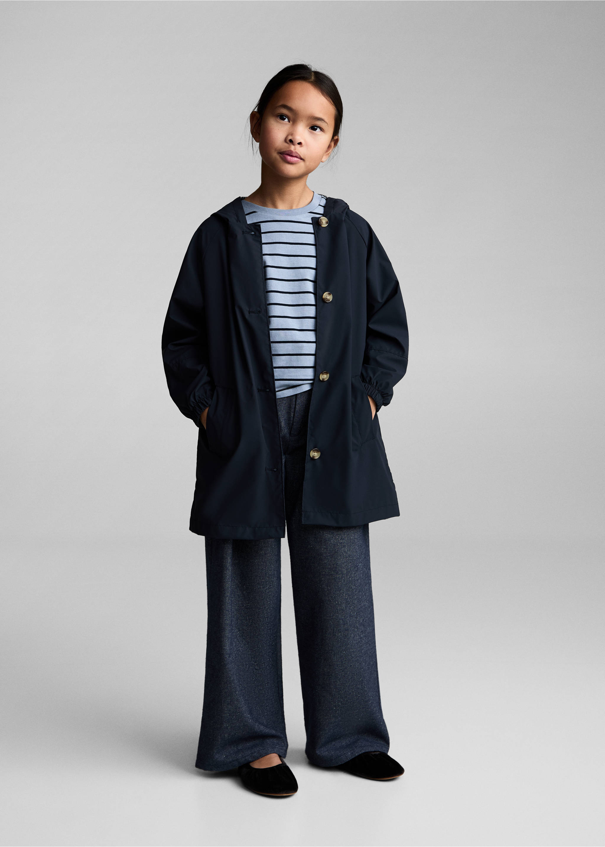 Striped cotton T-shirt - General plane, Blue. Ref: 87040641-00.