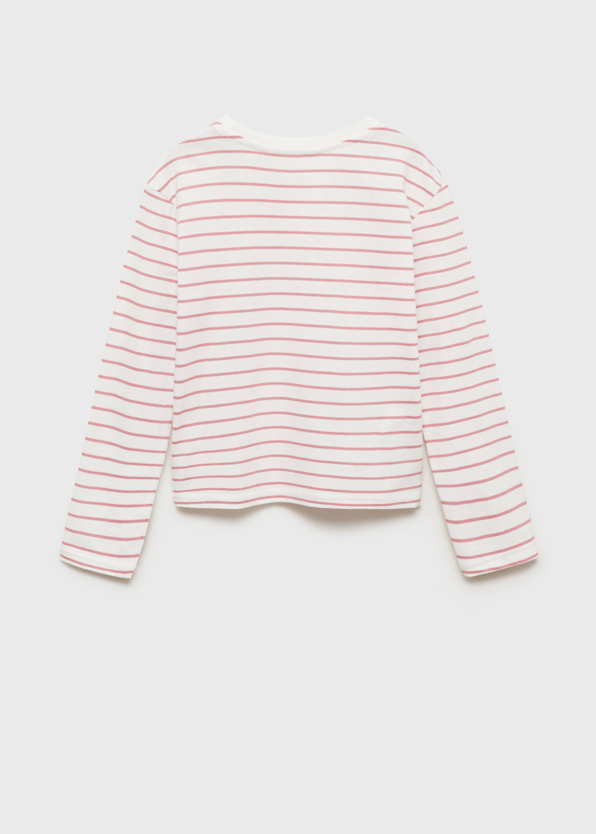 Striped cotton T-shirt - Reverse of the article