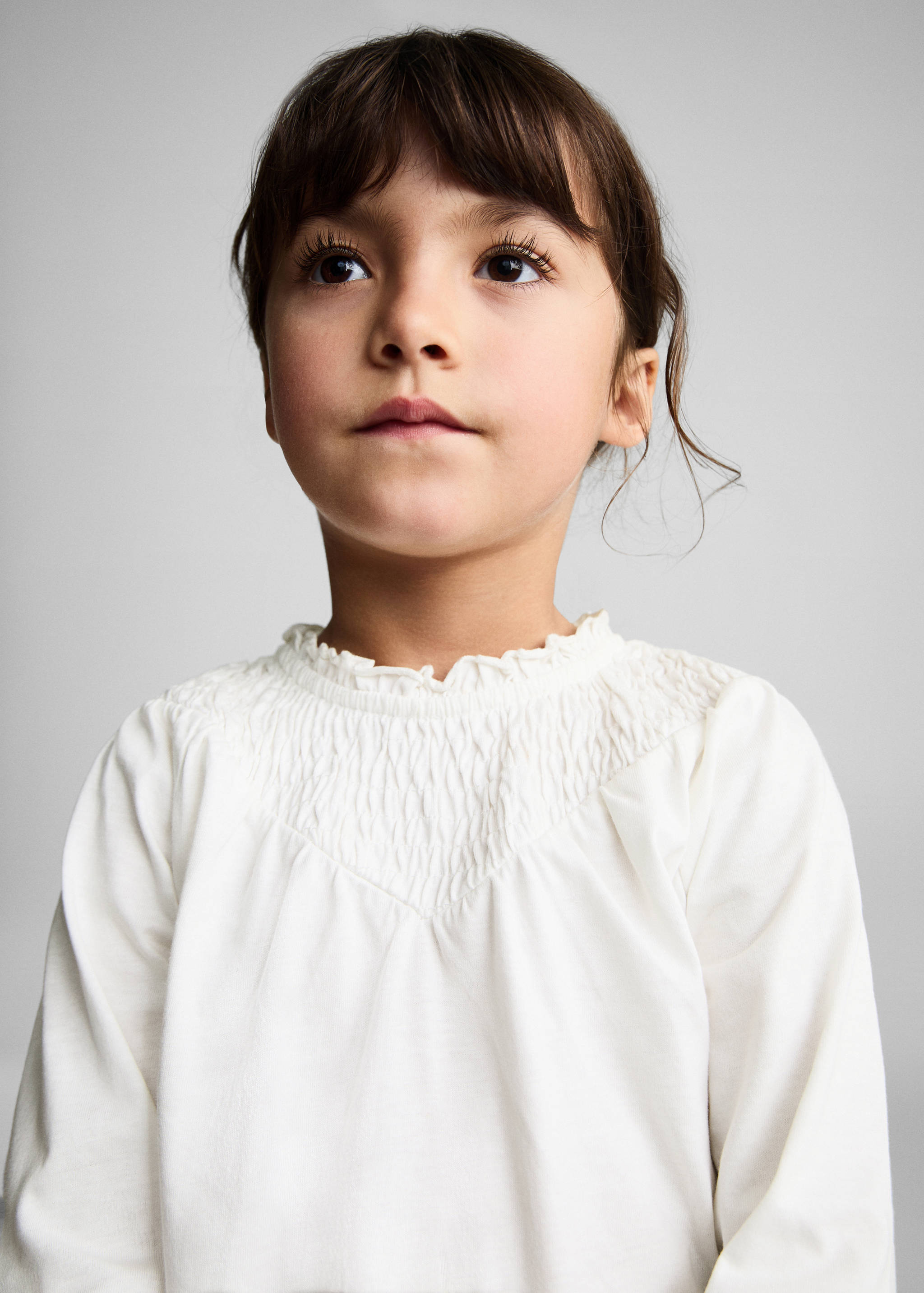 Gathered neck T-shirt - Details of the article 1