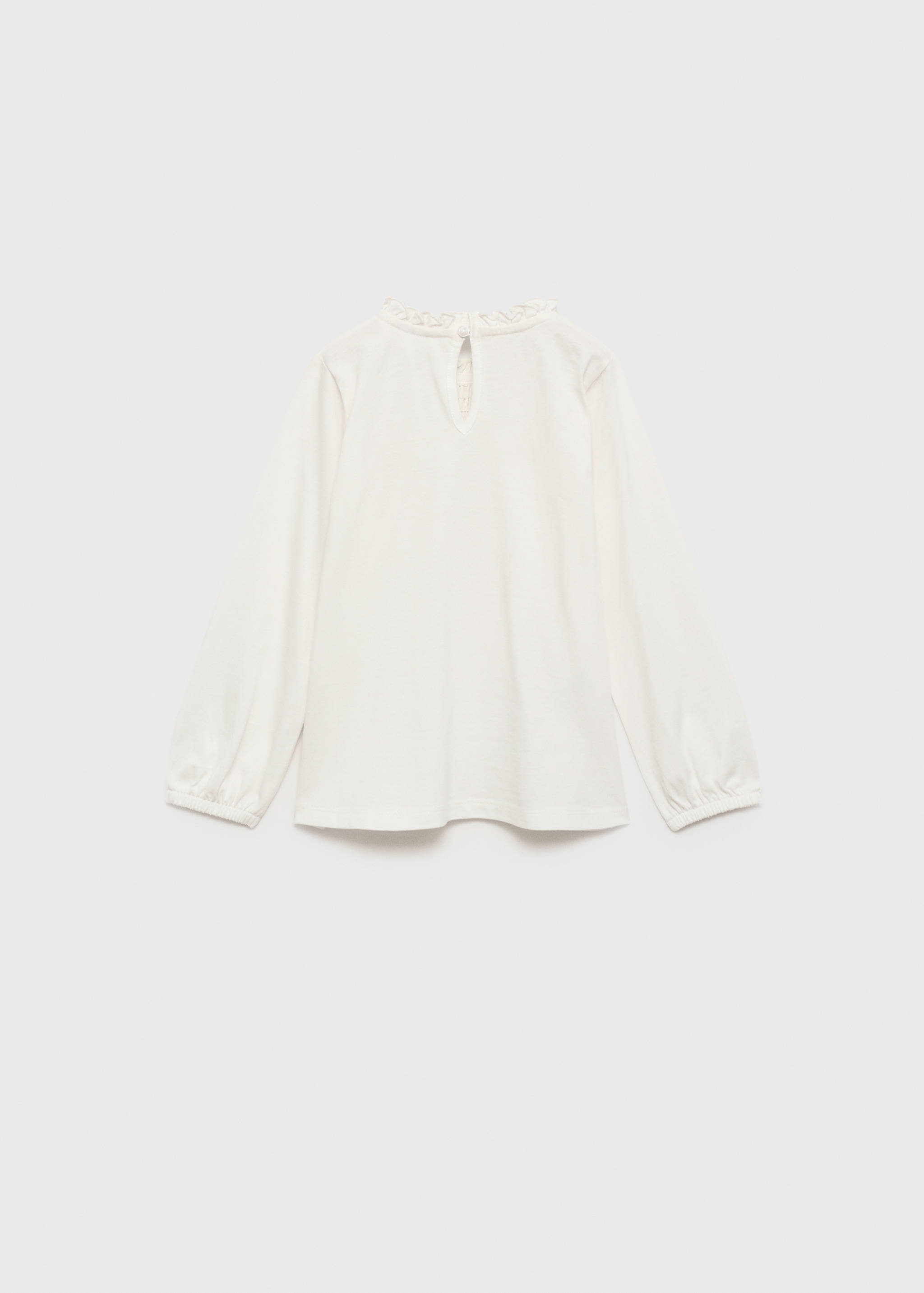 Gathered neck T-shirt - Reverse of the article