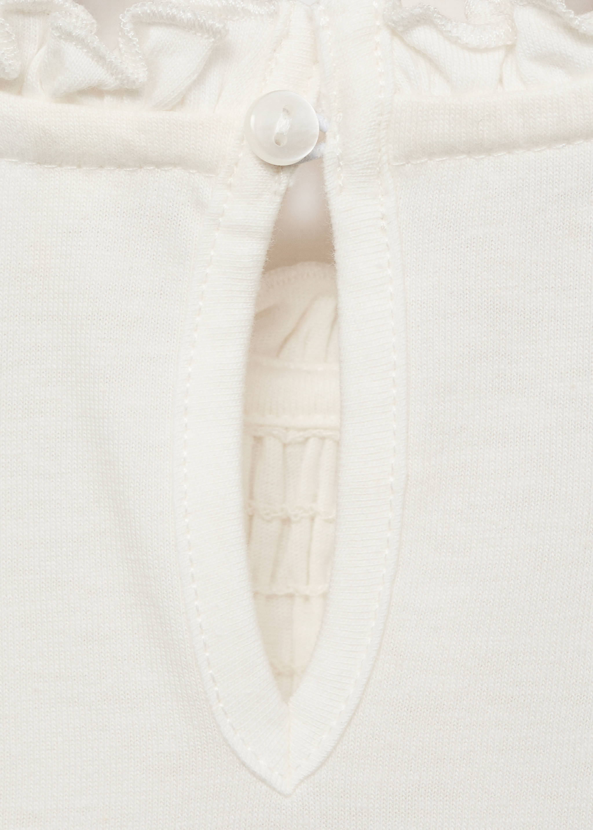 Gathered neck T-shirt - Details of the article 0