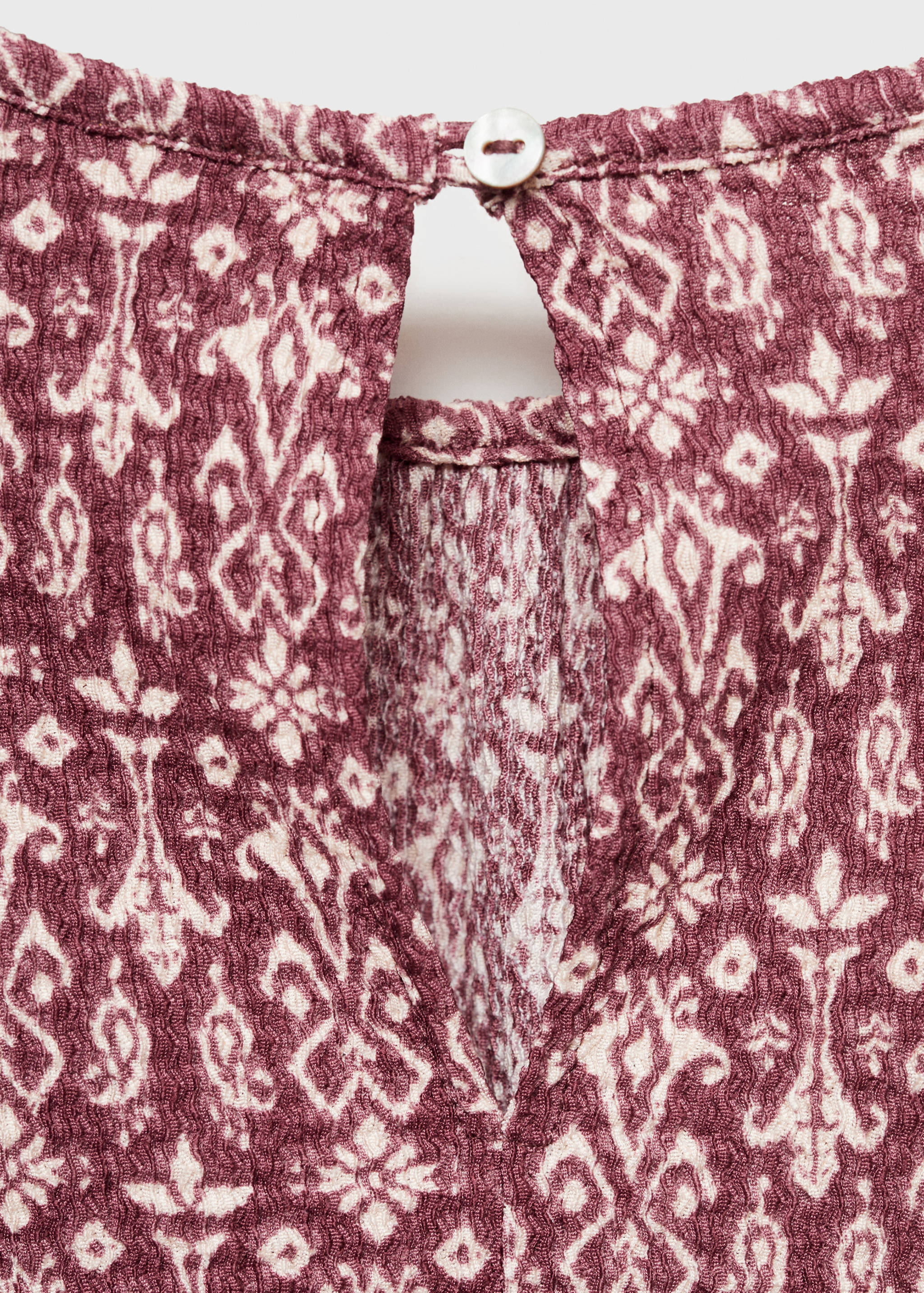 Ruched printed blouse - Details of the article 0