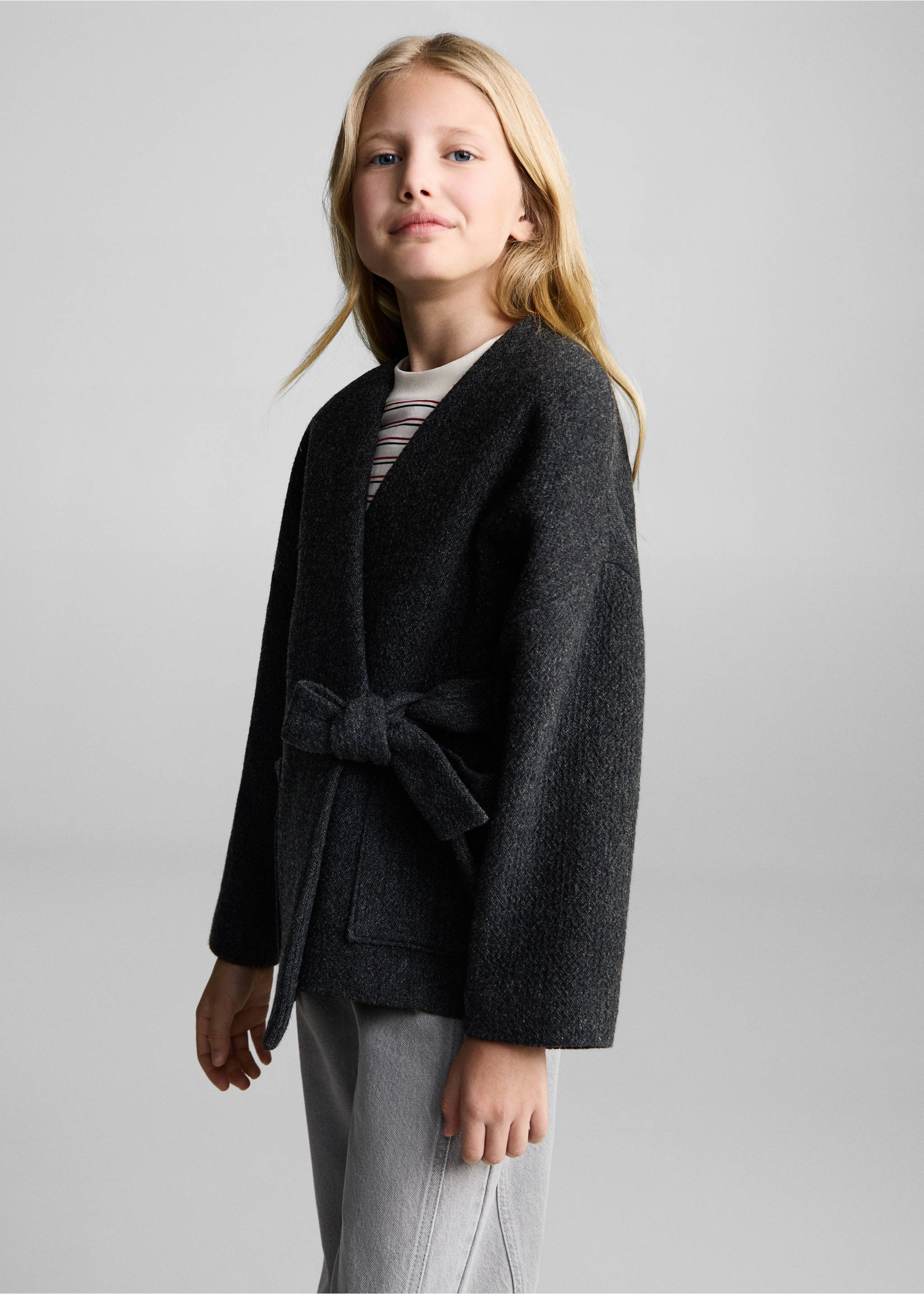 Manteco wool jacket - Medium plane, Charcoal. Ref: 87040647-00.