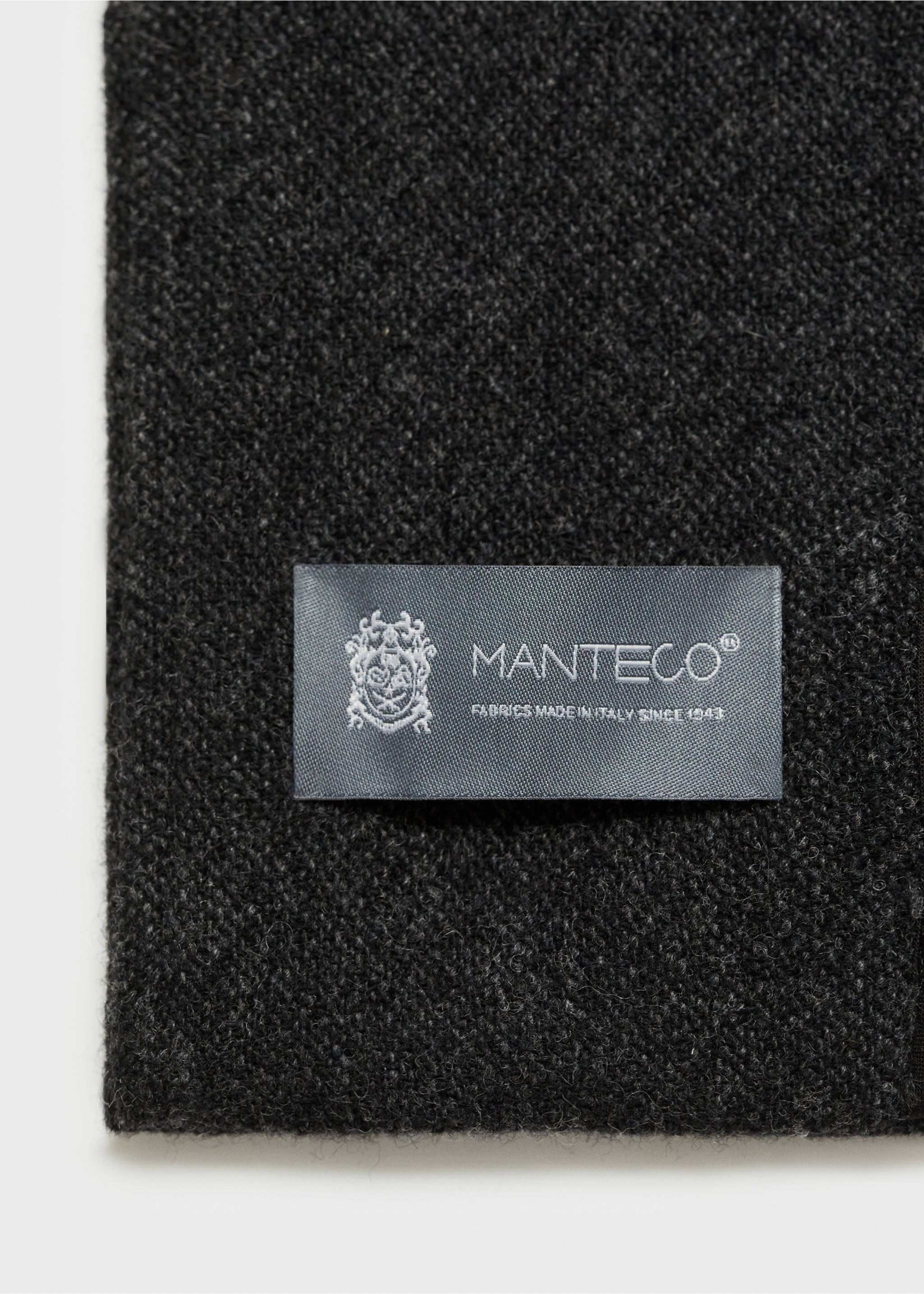 Manteco wool jacket - Details of the article 8, Charcoal. Ref: 87040647-00.
