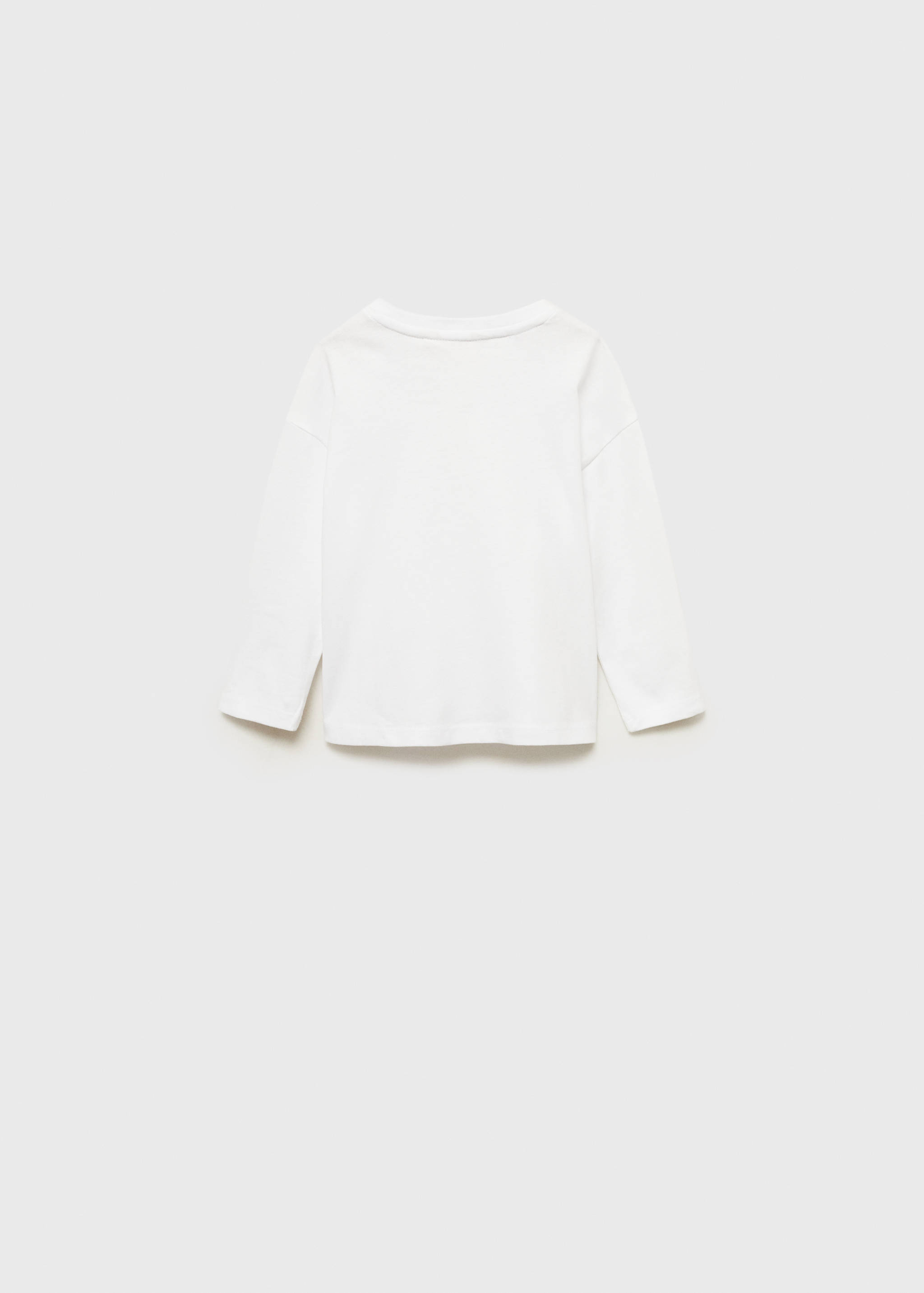 Long sleeve cotton t-shirt - Reverse of the article