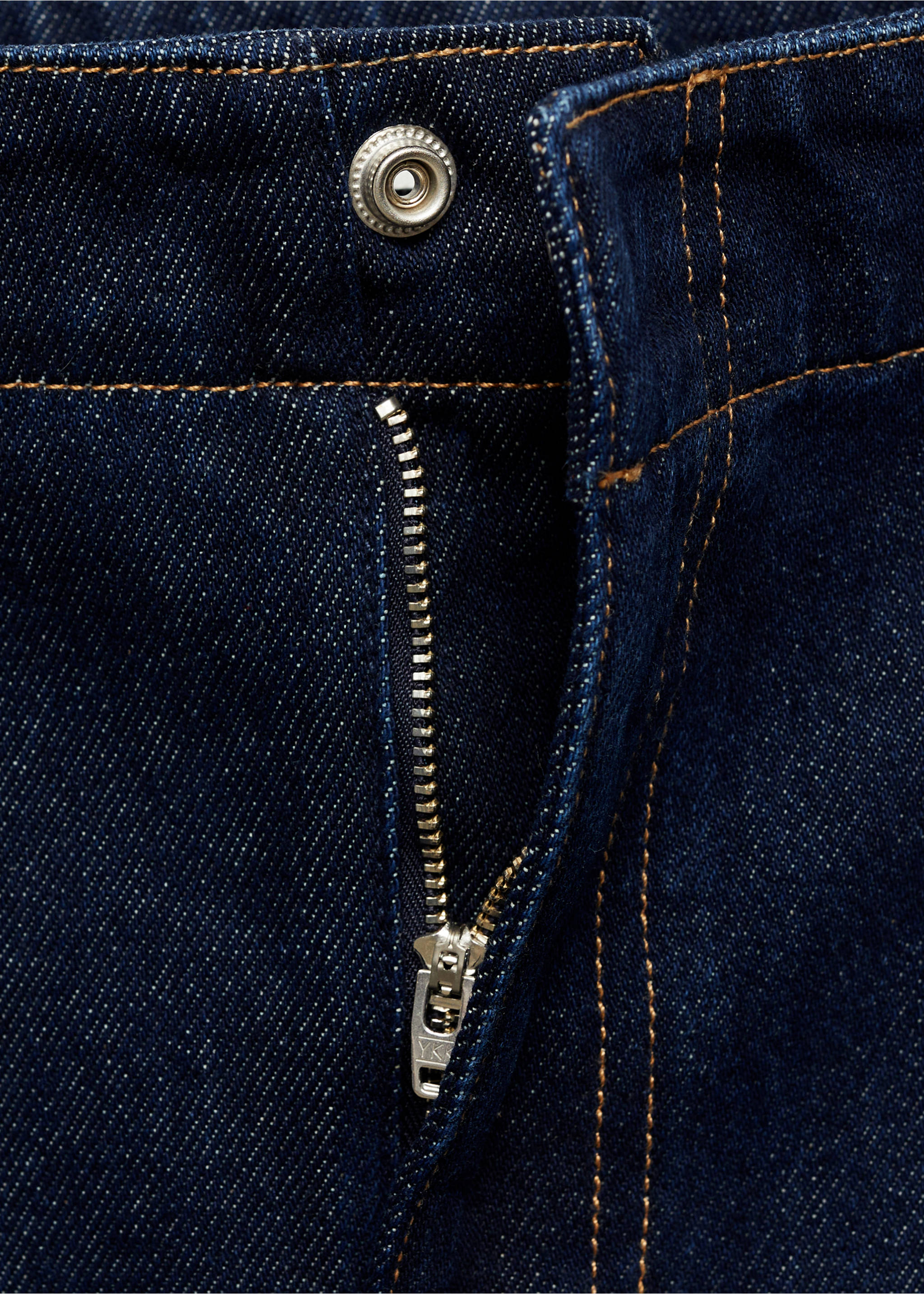Falda denim evasé - Detalle del artículo 8, Azul. Ref: 87040653-00.