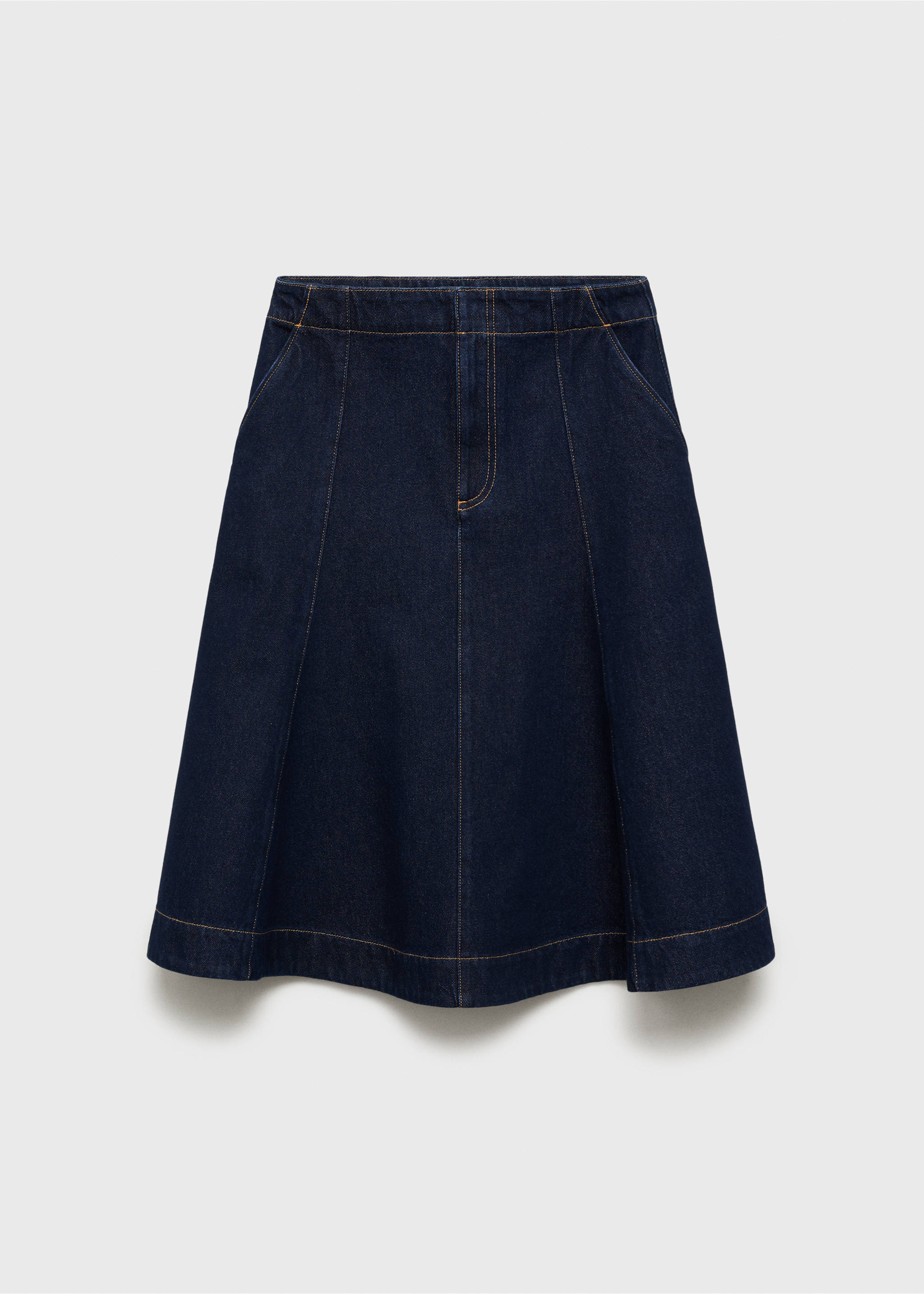 Falda denim evasé - Artículo sin modelo, Azul. Ref: 87040653-00.