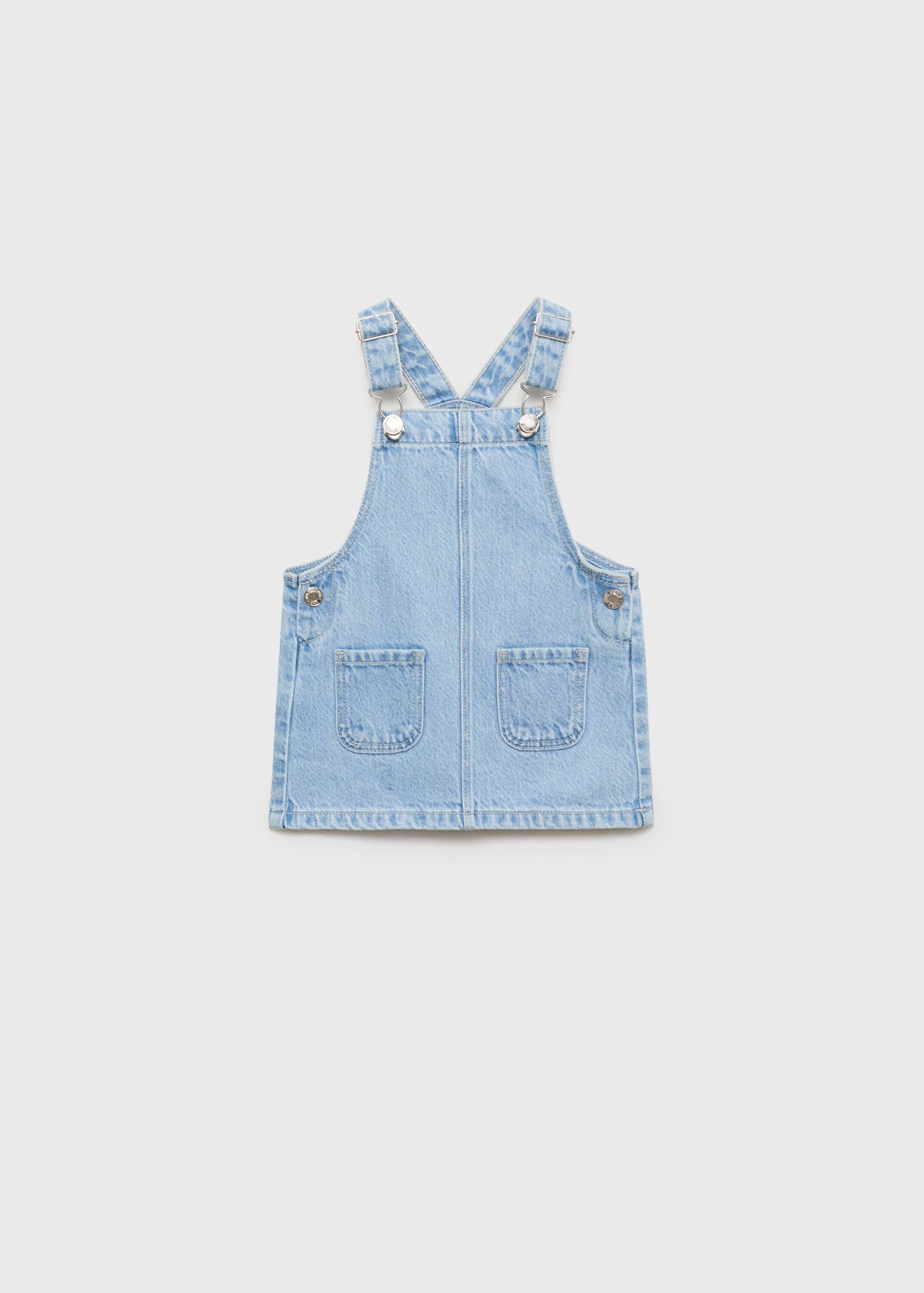 Robe chasuble courte en jean - Article sans modèle