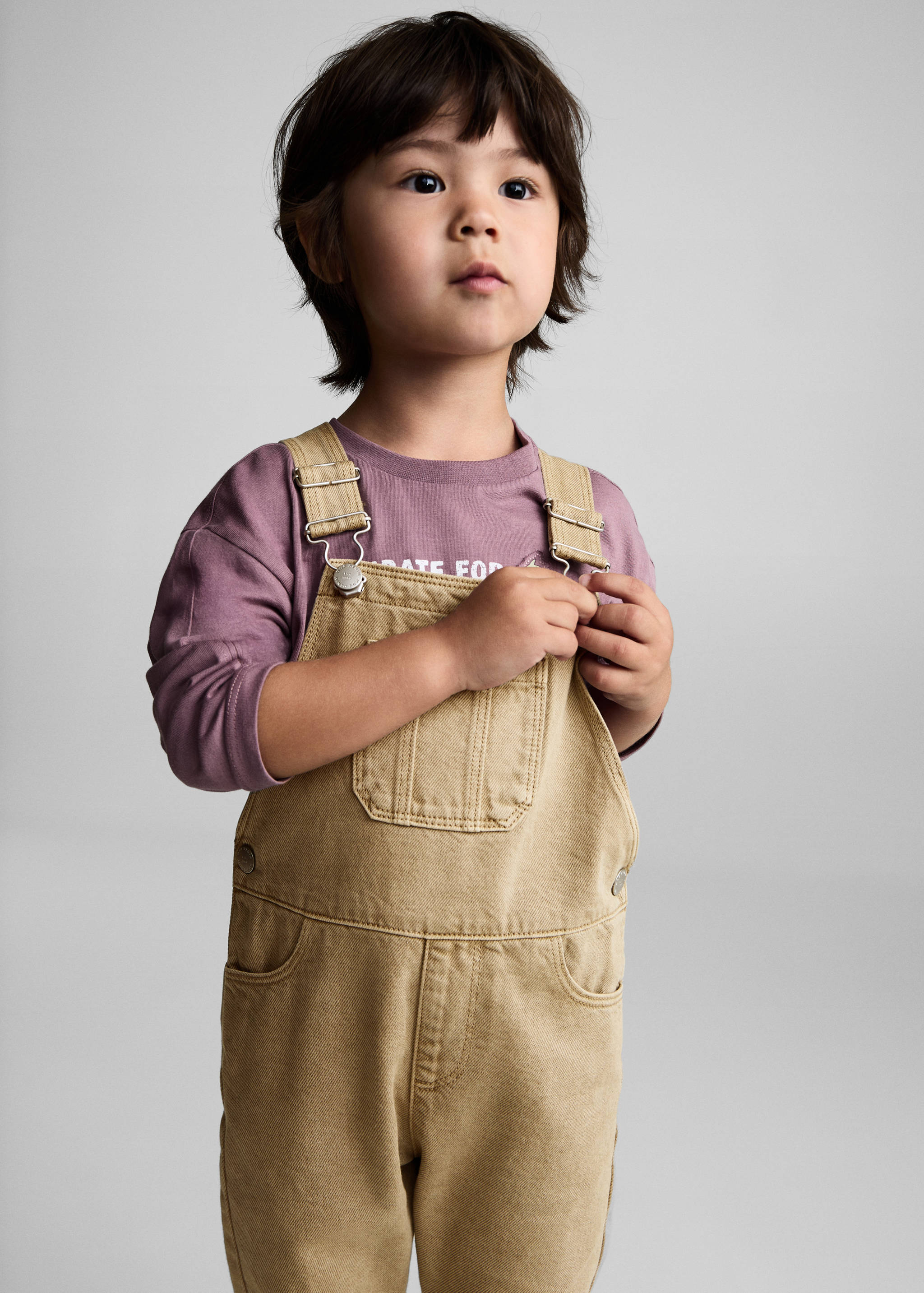 Lange Jeanslatzhose - Mittlere Ansicht