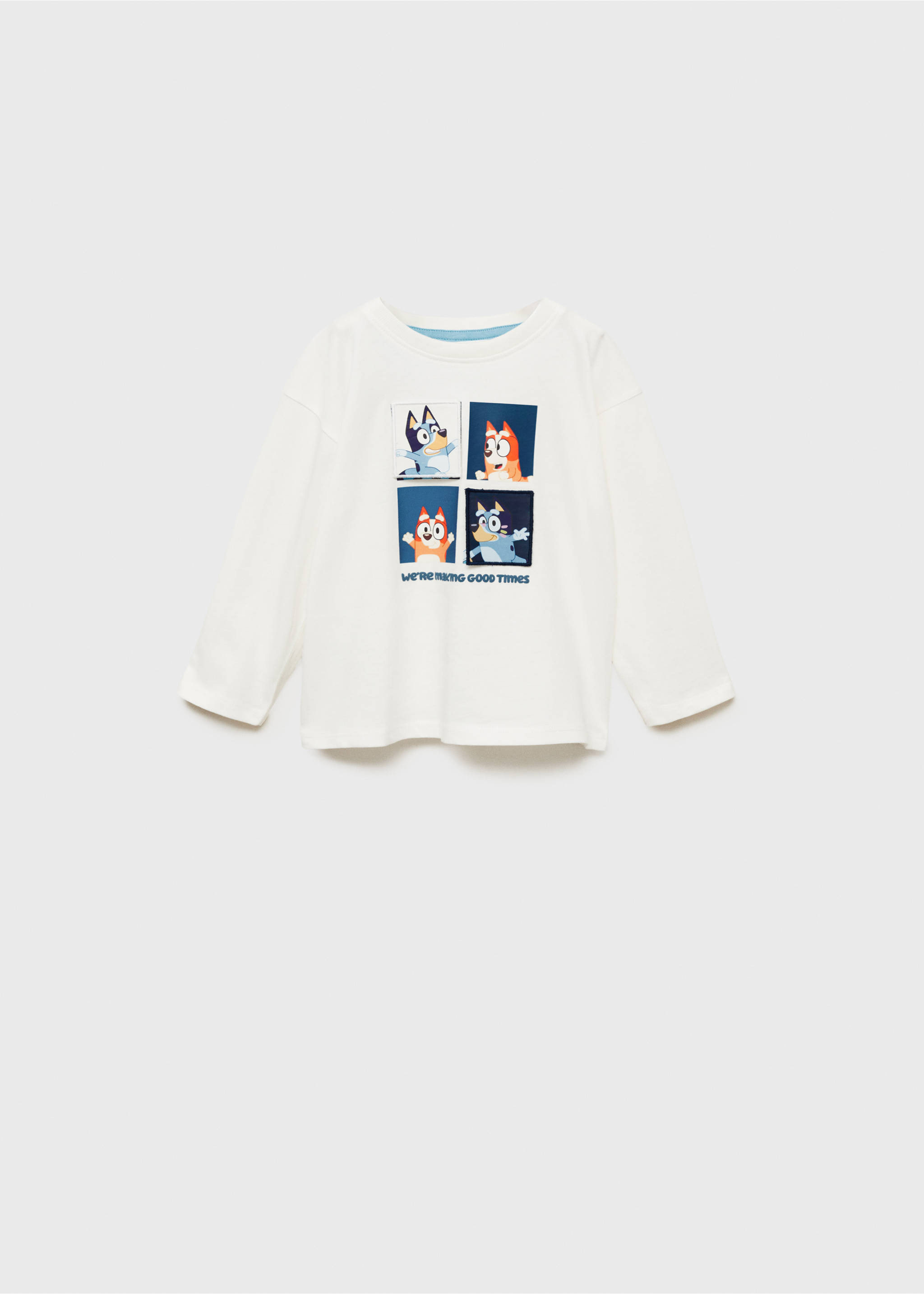 Bluey printed t-shirt - Article without model, Off White. Ref: 87041048-00.