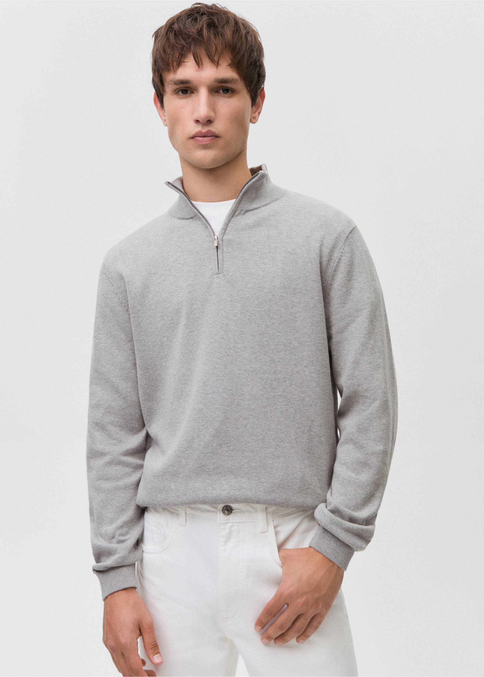 Τζιν regular fit - Μεσαίο πλάνο, Λευκό. Ref: 87041050-00.