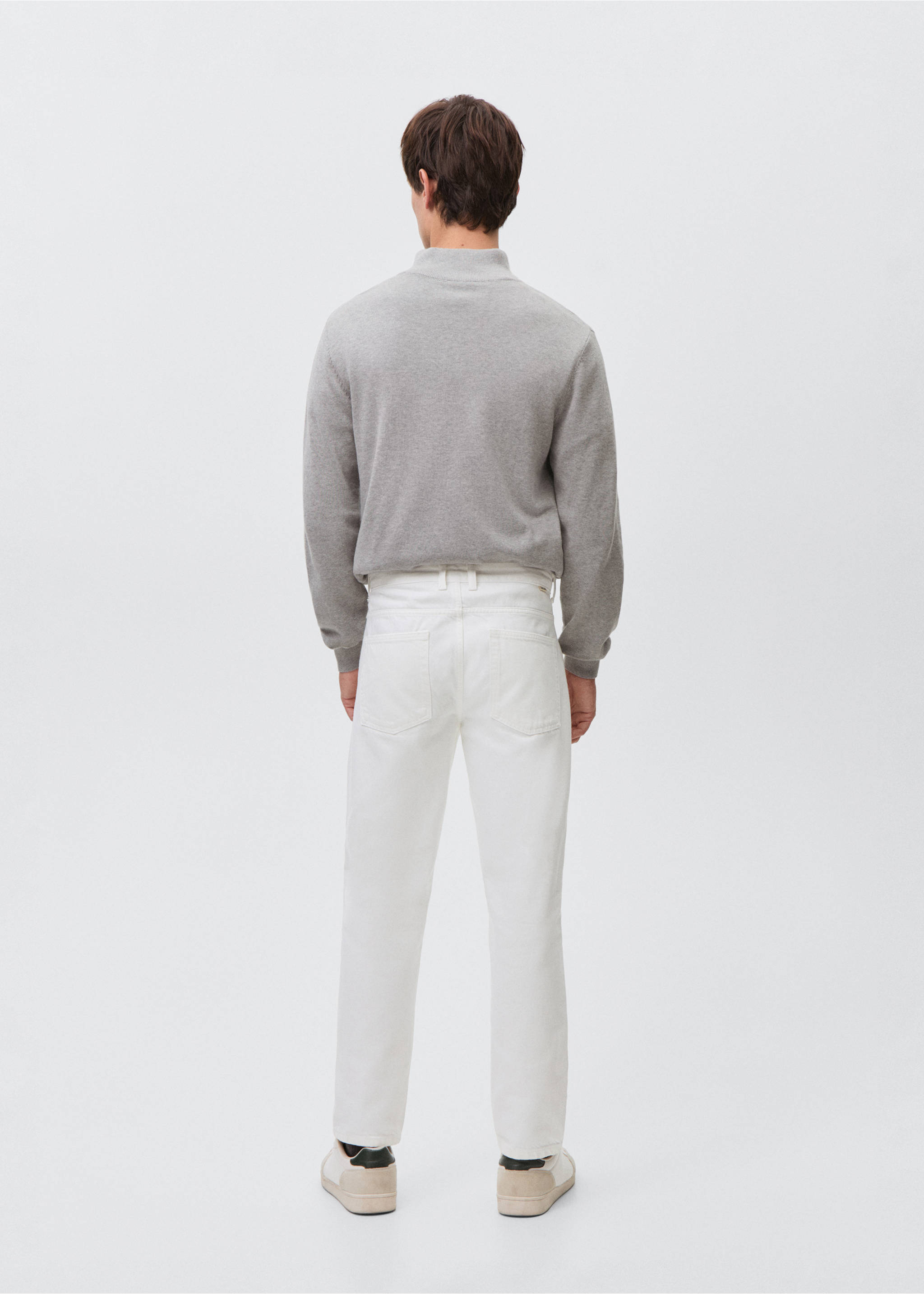 Τζιν regular fit - Πίσω όψη προϊόντος, Λευκό. Ref: 87041050-00.