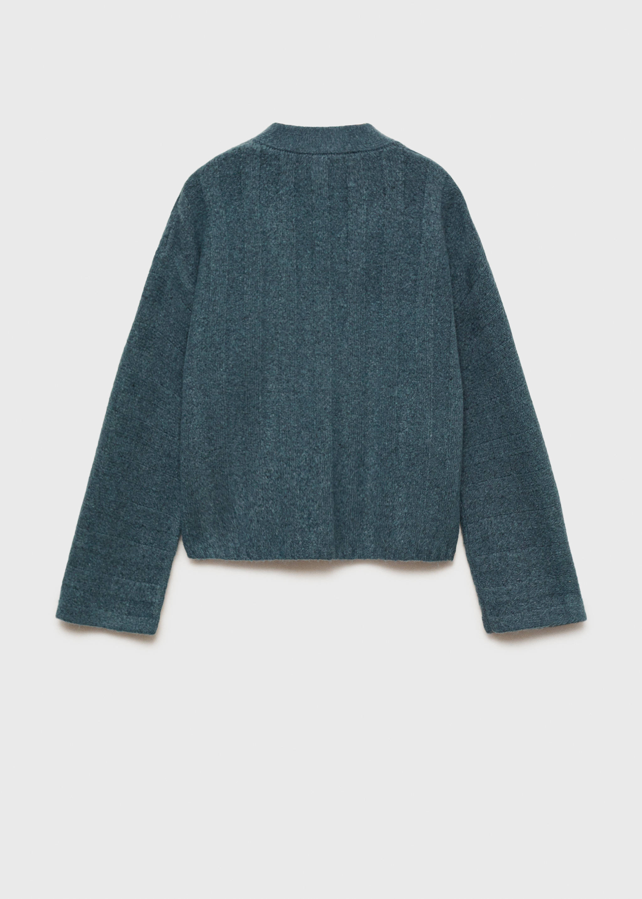 Gestreifter Strick-Cardigan - Rückseite des Artikels