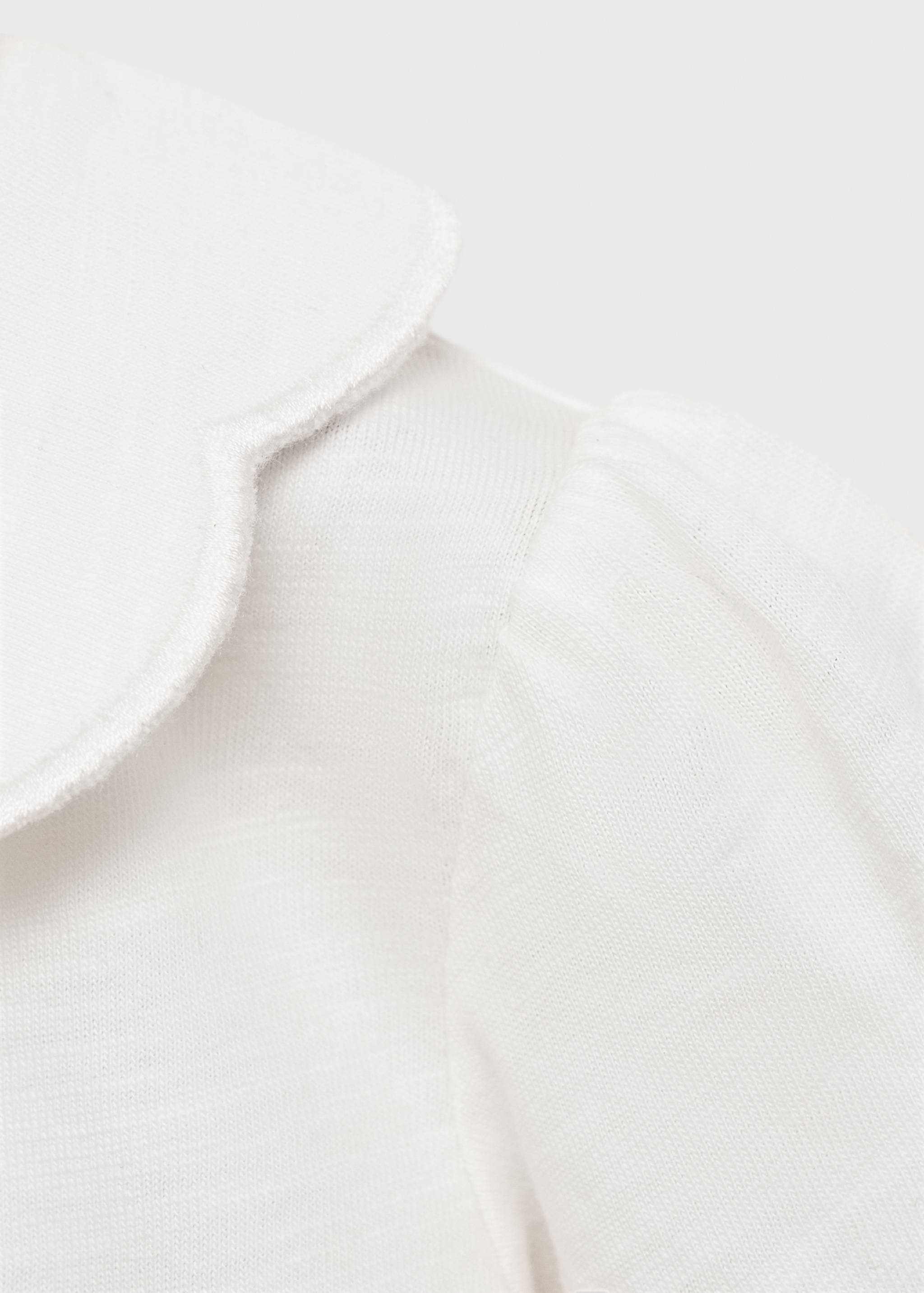 Baumwoll-T-Shirt mit Babydoll-Kragen - Detail des Artikels 8