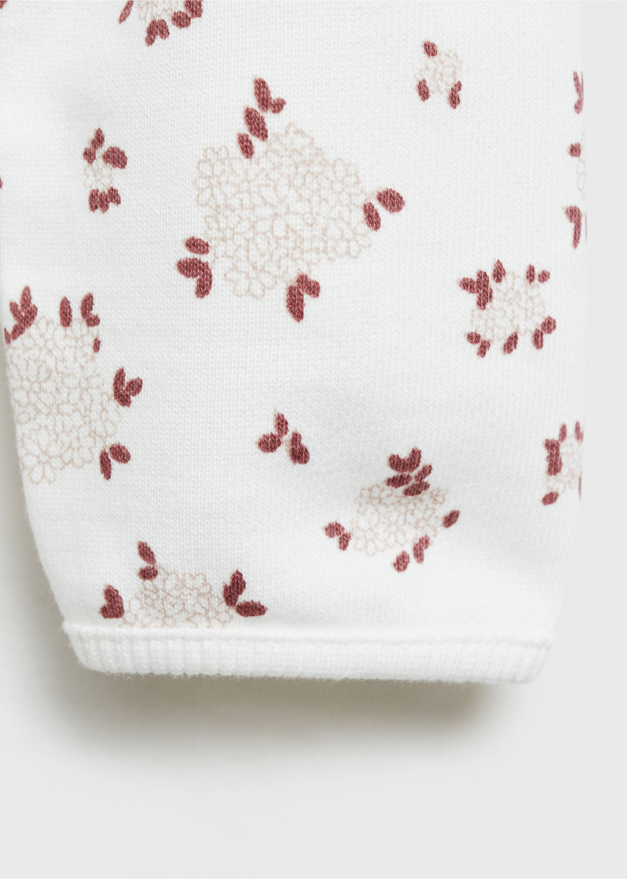 Floral printed sweatshirt - Details of the article 0, Pink. Ref: 87041053-00.