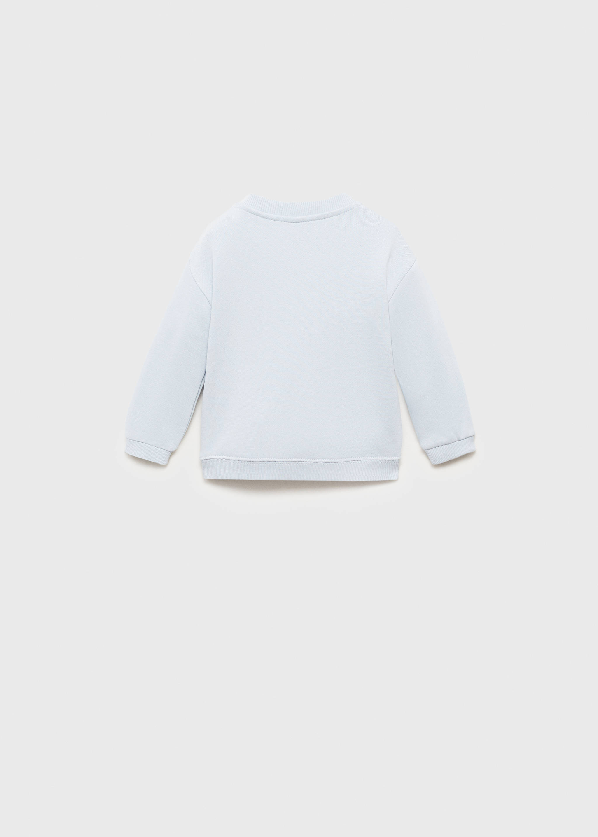Embossed embellishment cotton sweatshirt - Reverse of the article