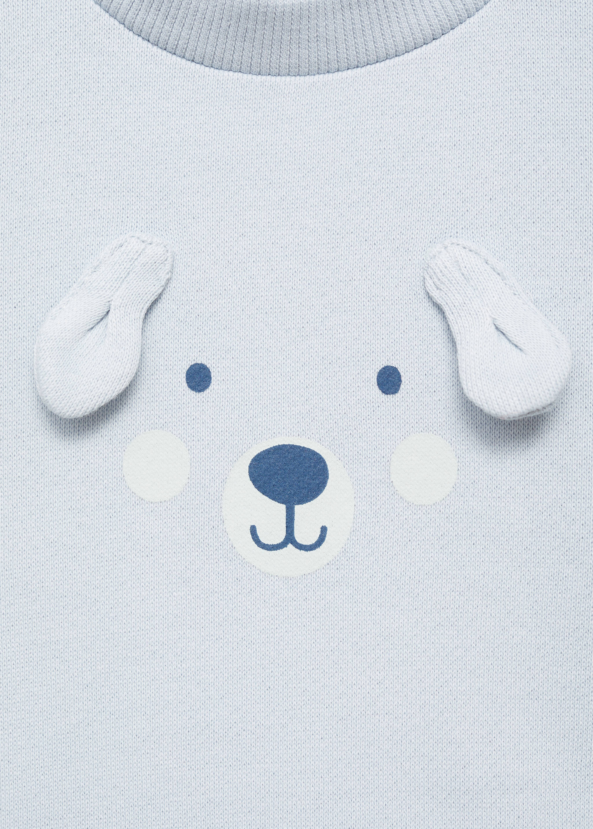 Embossed embellishment cotton sweatshirt - Details of the article 8