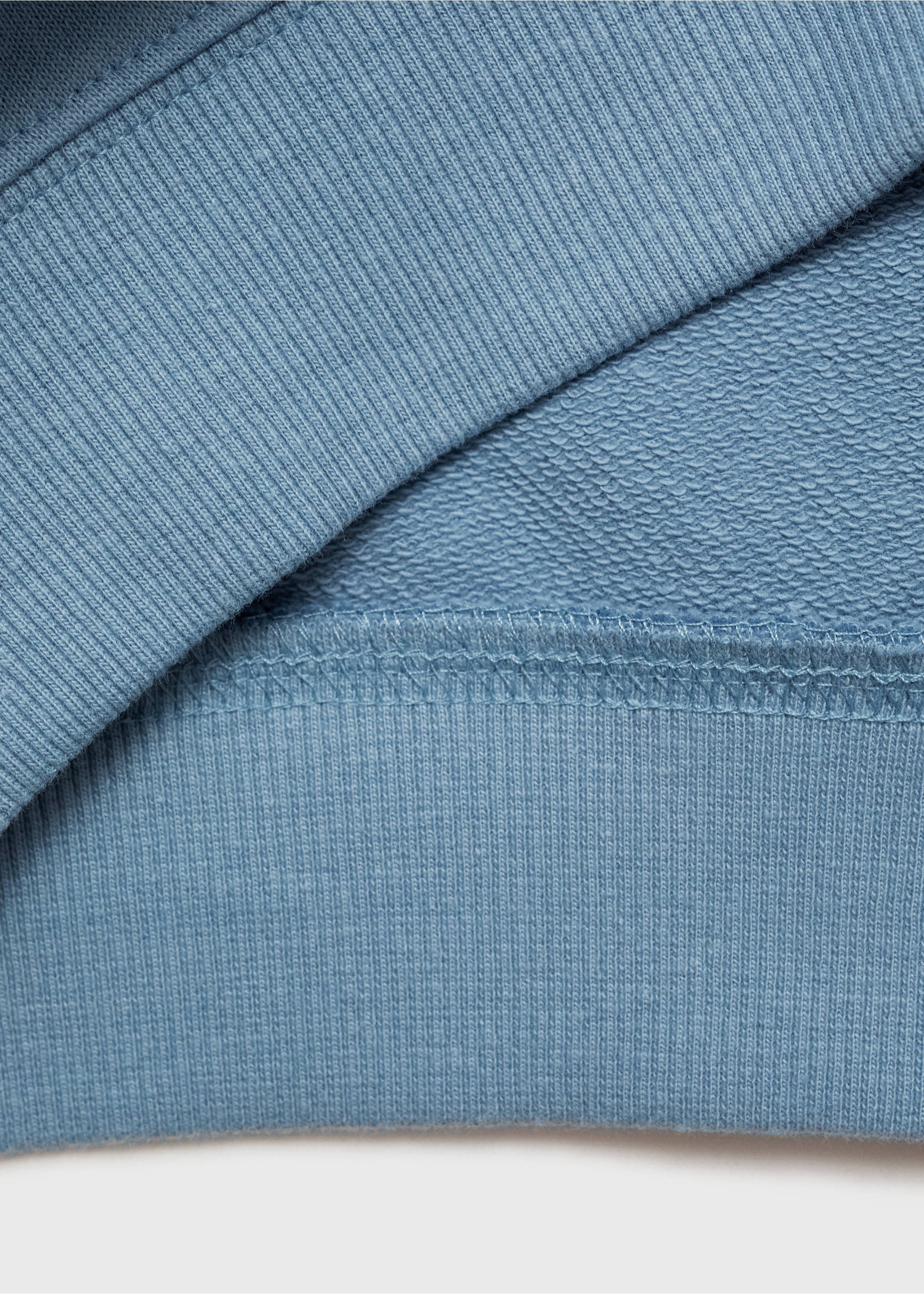 Printed cotton sweatshirt - Details of the article 0, Blue. Ref: 87041512-00.