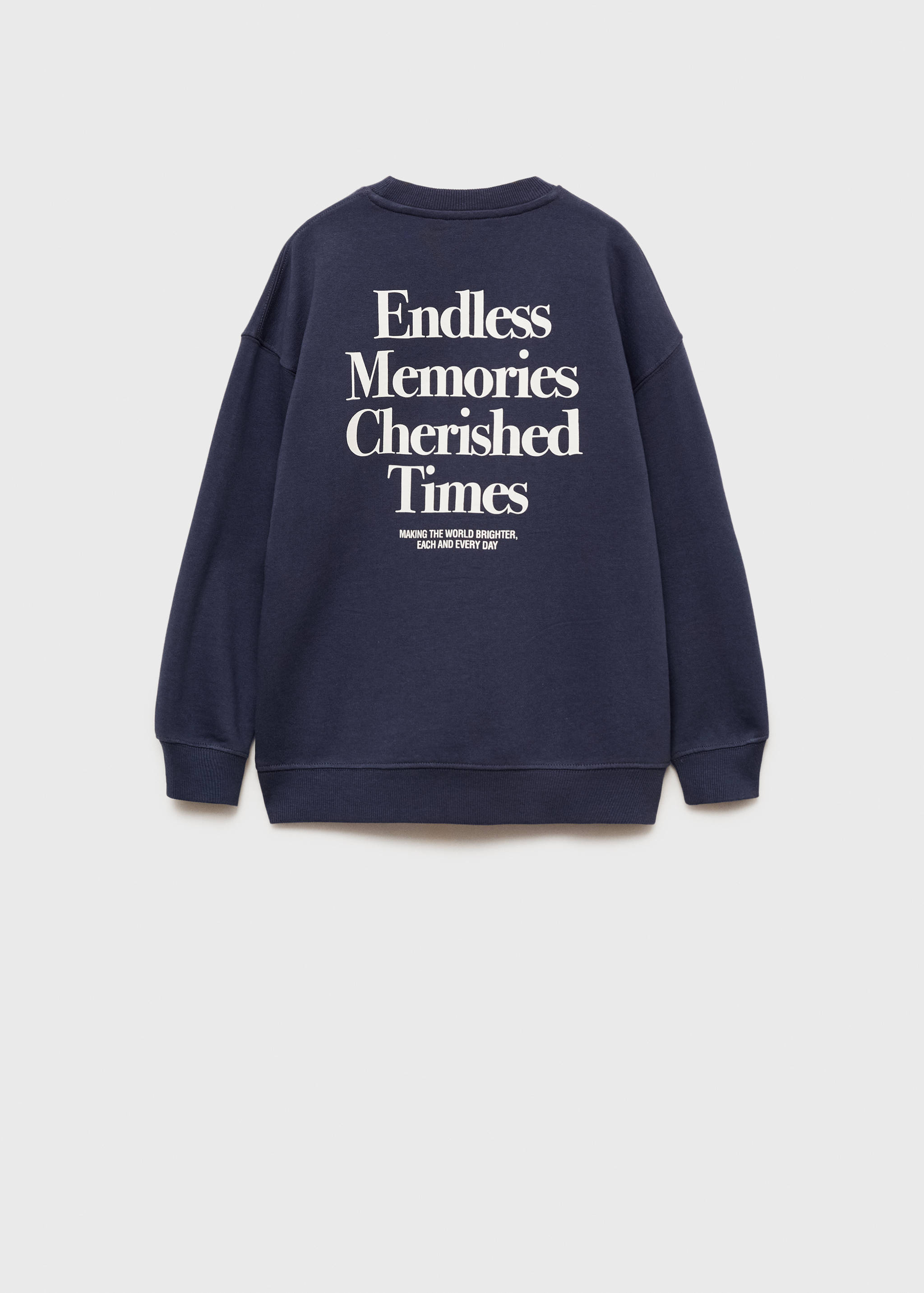 Printed cotton sweatshirt - Reverse of the article