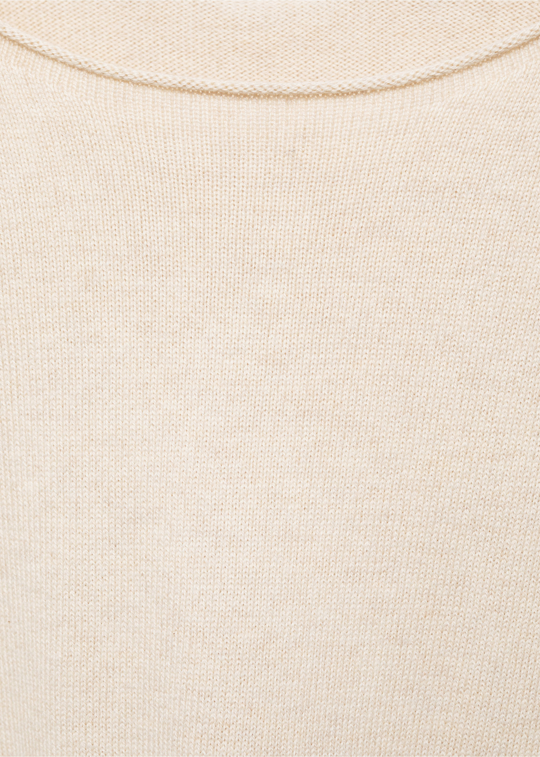 Oversized fine-knit sweater - Details of the article 8, Sand. Ref: 87041516-00.