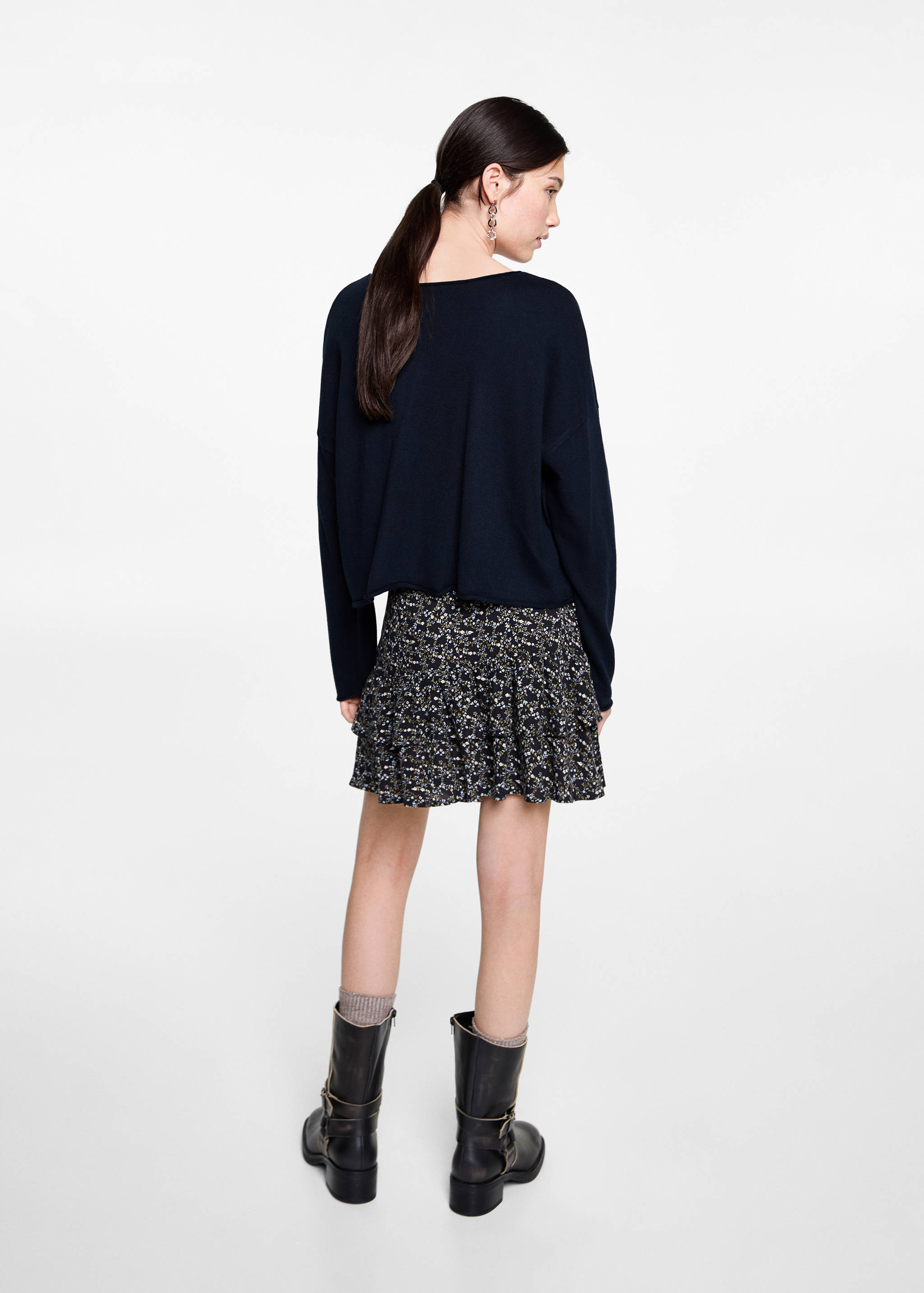 Pull-over maille fine oversize - Verso de l’article