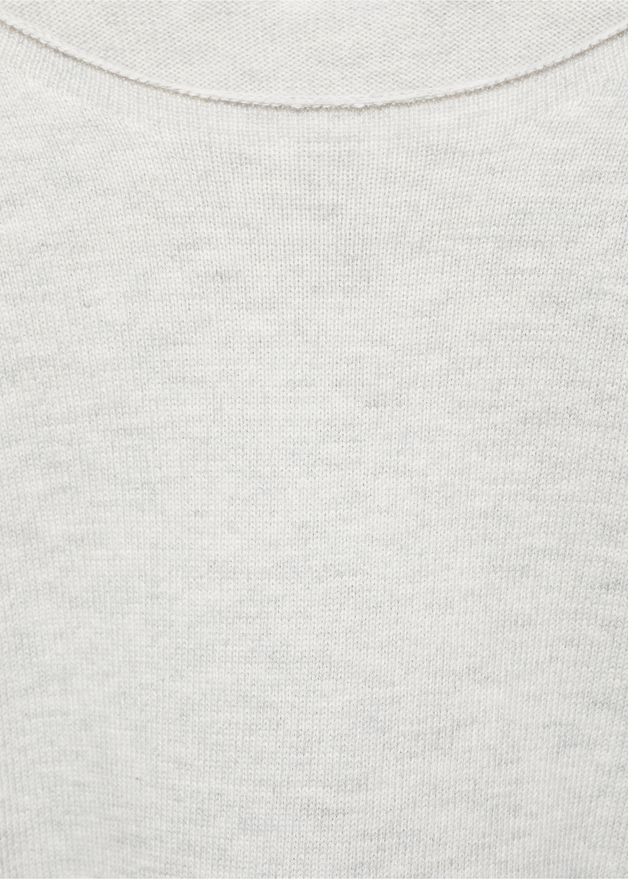 Oversized fine-knit sweater - Details of the article 8, Light Heather Grey. Ref: 87041516-00.
