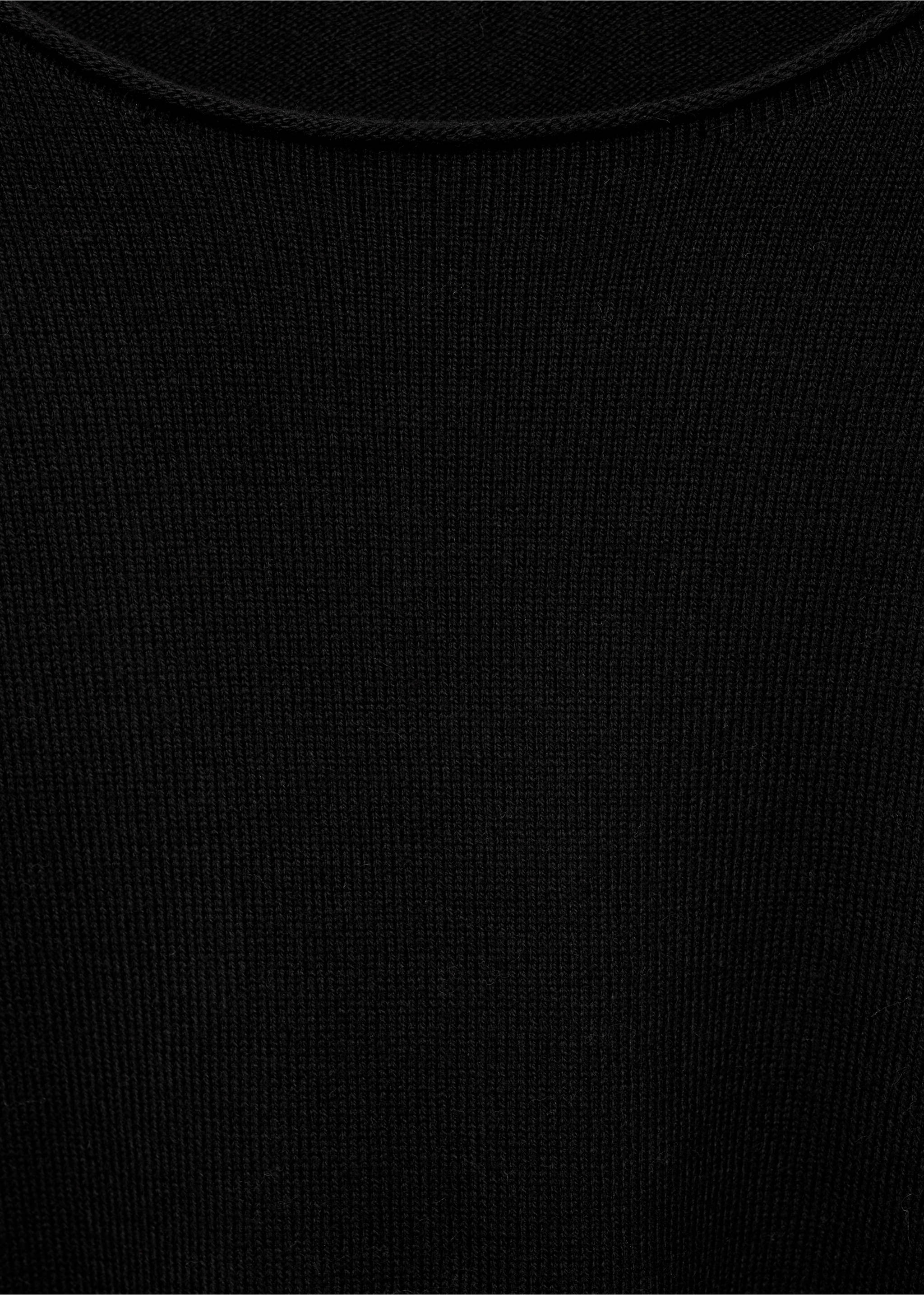Pull-over maille fine oversize - Détail de l'article 8, Noir. Ref: 87041516-00.