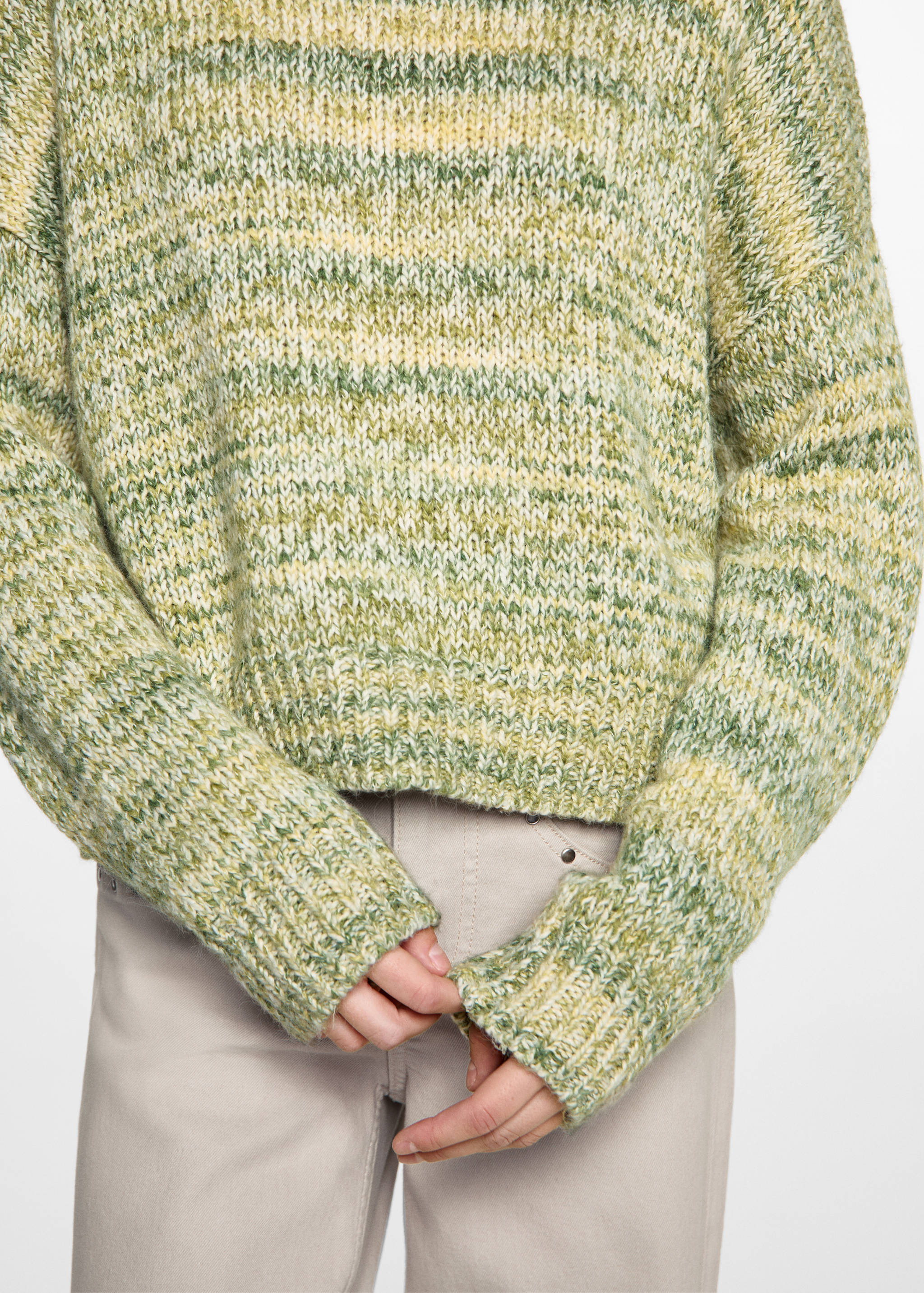 Melierter Strickpullover - Detail des Artikels 6