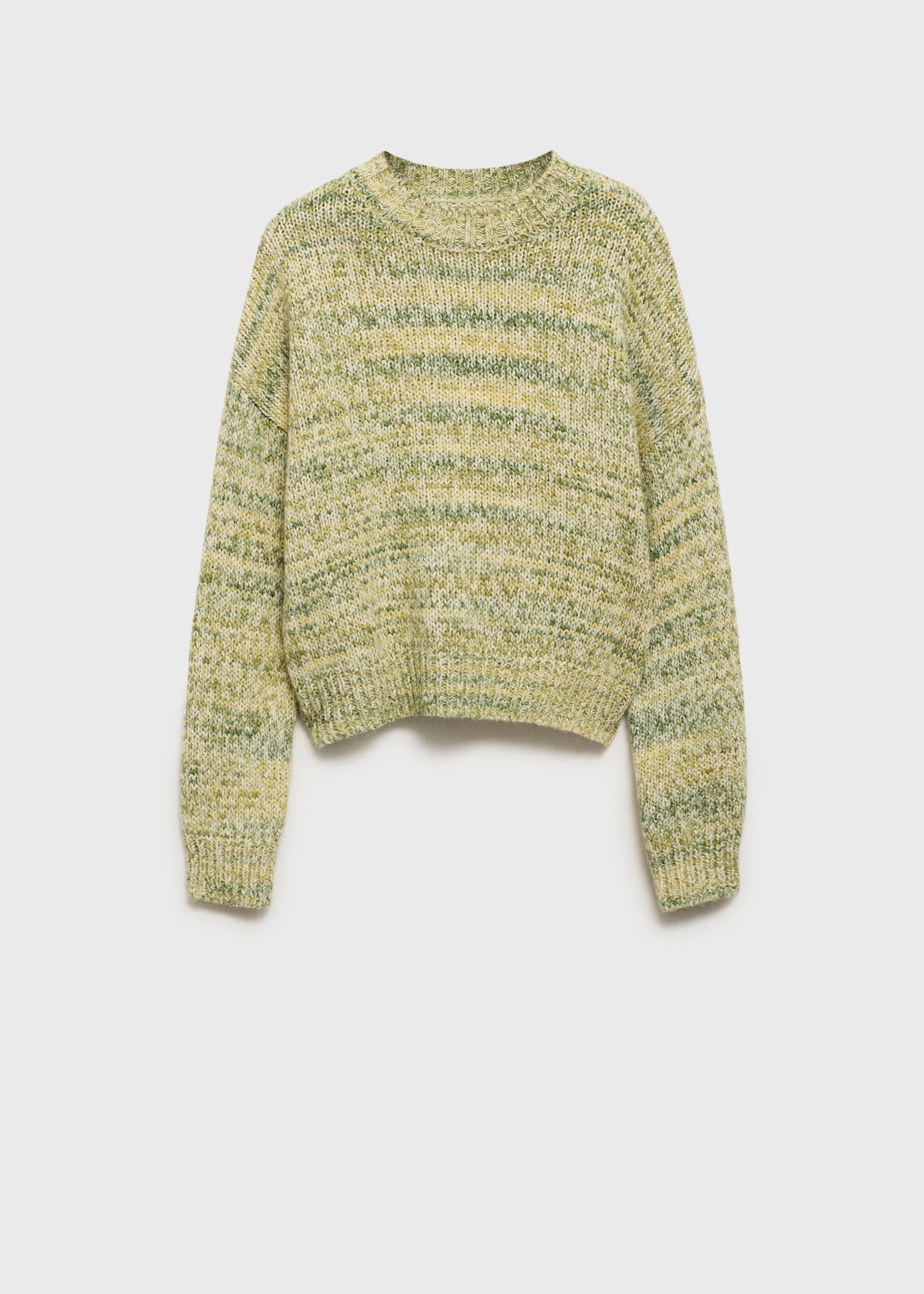 Melierter Strickpullover - Artikel ohne Model